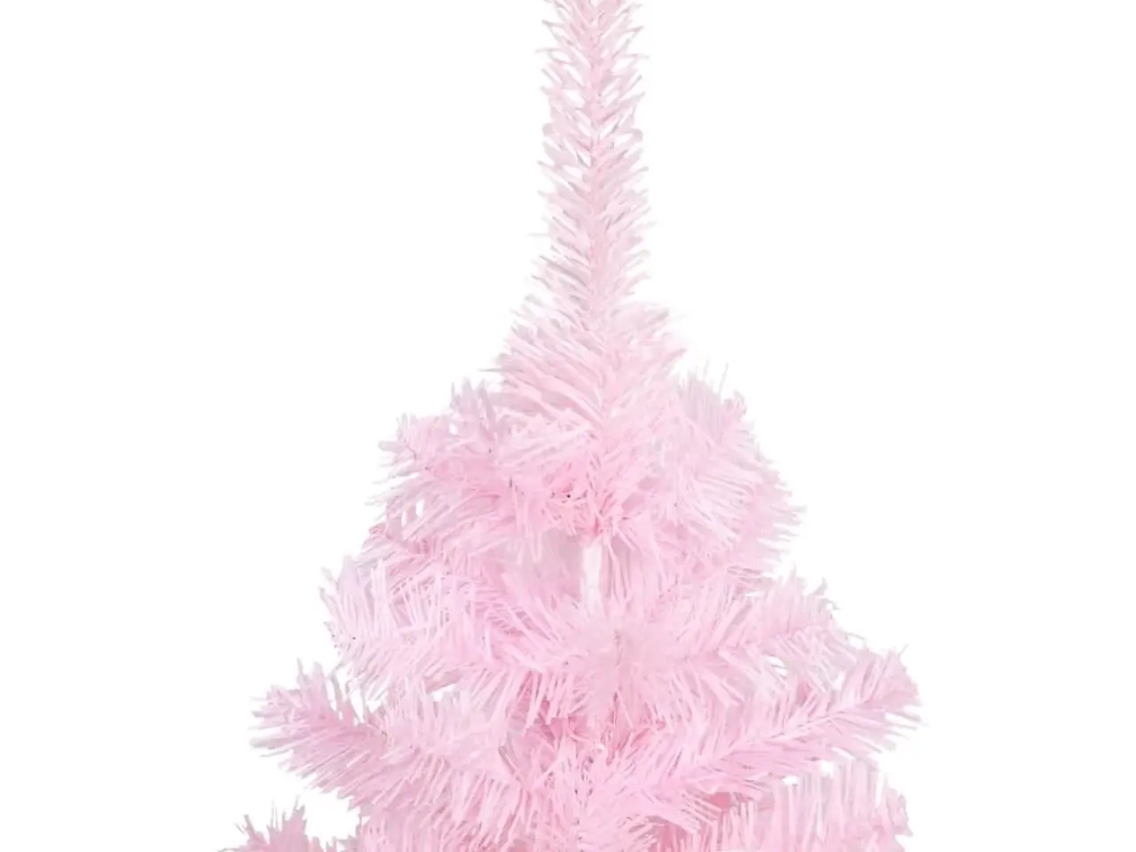 Billede 2 - Kunstigt juletræ med fod 210 cm - lyserød PVC