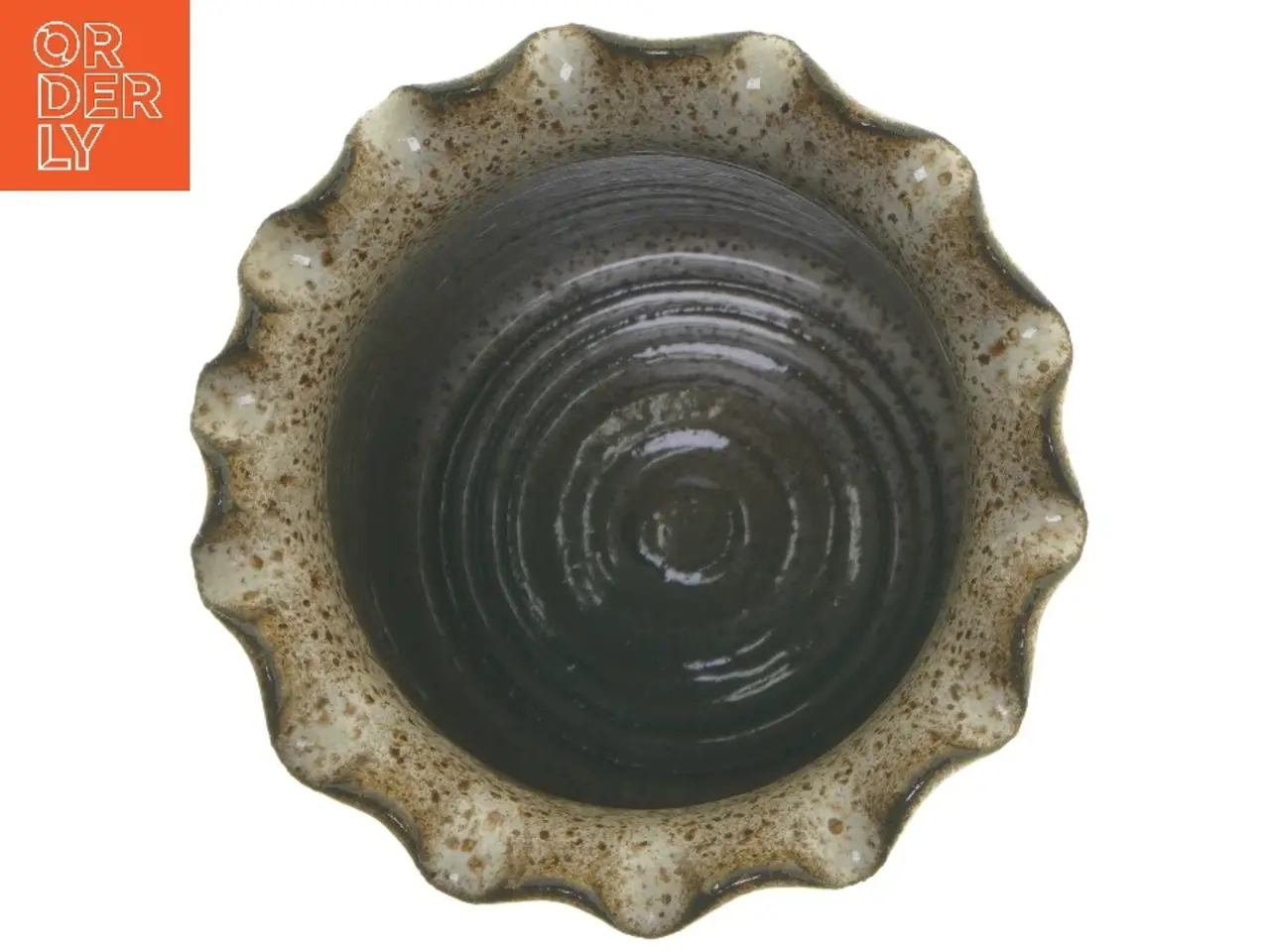 Billede 2 - Keramisk vase med bølget kant af kaj henning (str. 28 cm)