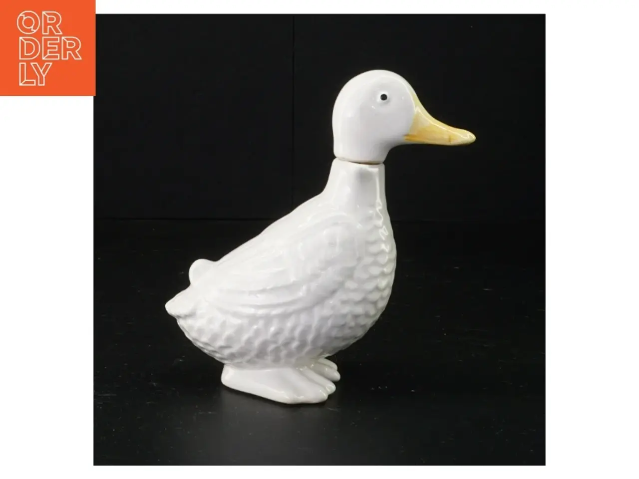 Billede 2 - Porcelæns ande flaske med prop