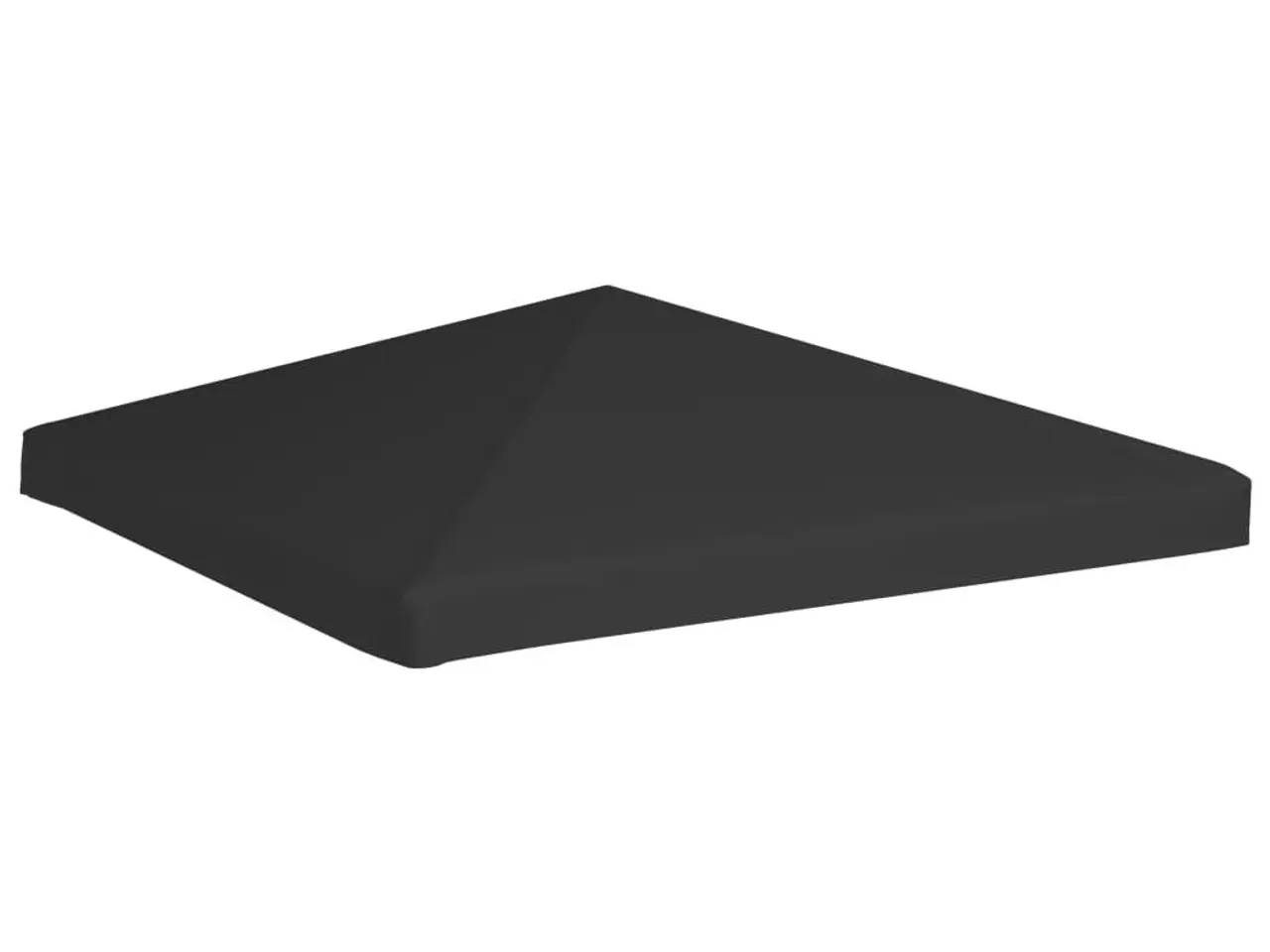 Billede 1 - Pavillontopdække 3×3 m - 270 g/m² - sort, vandafvisende