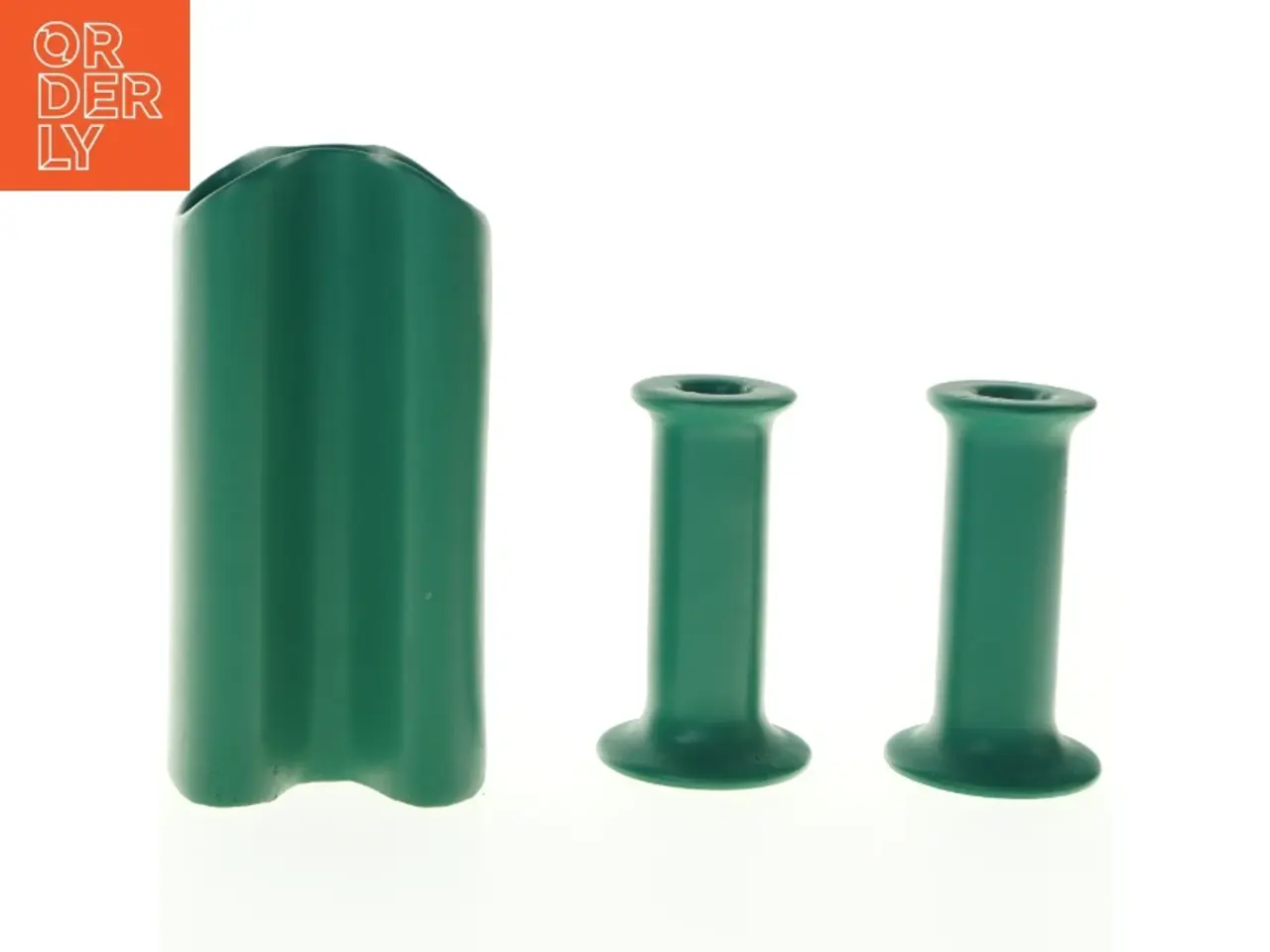 Billede 1 - Keramikvase sæt (str. H. 19 cm. h. 12 cm)