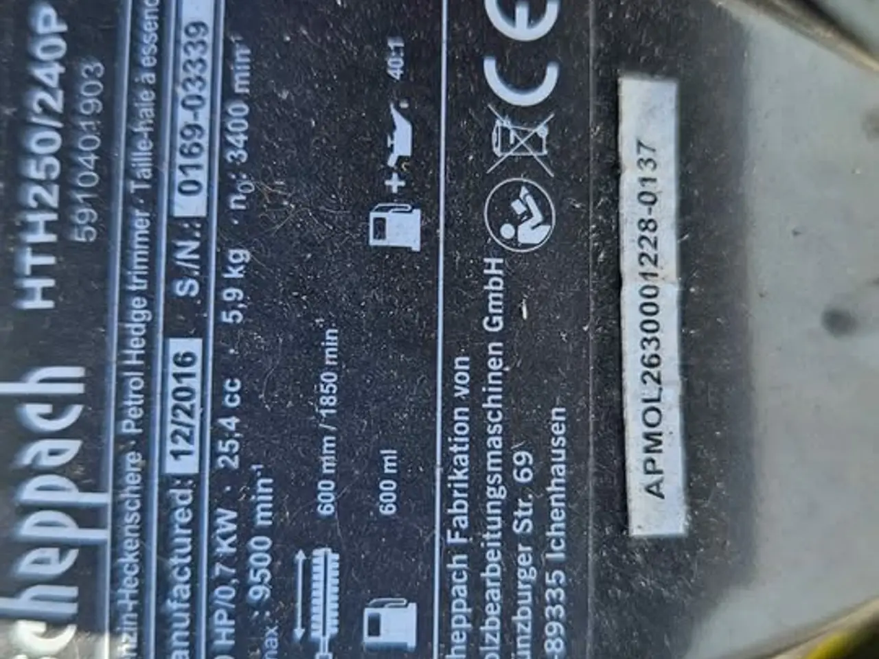 Billede 3 - Scheppach Hækkeklipper HTH250