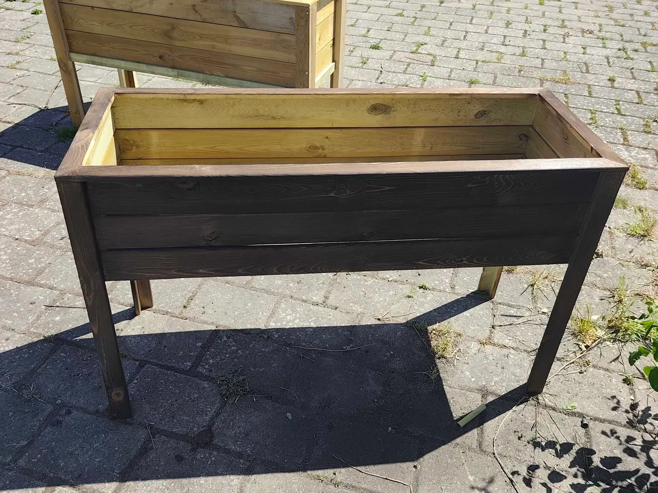 Billede 4 - Håndlavet højbed i træ.