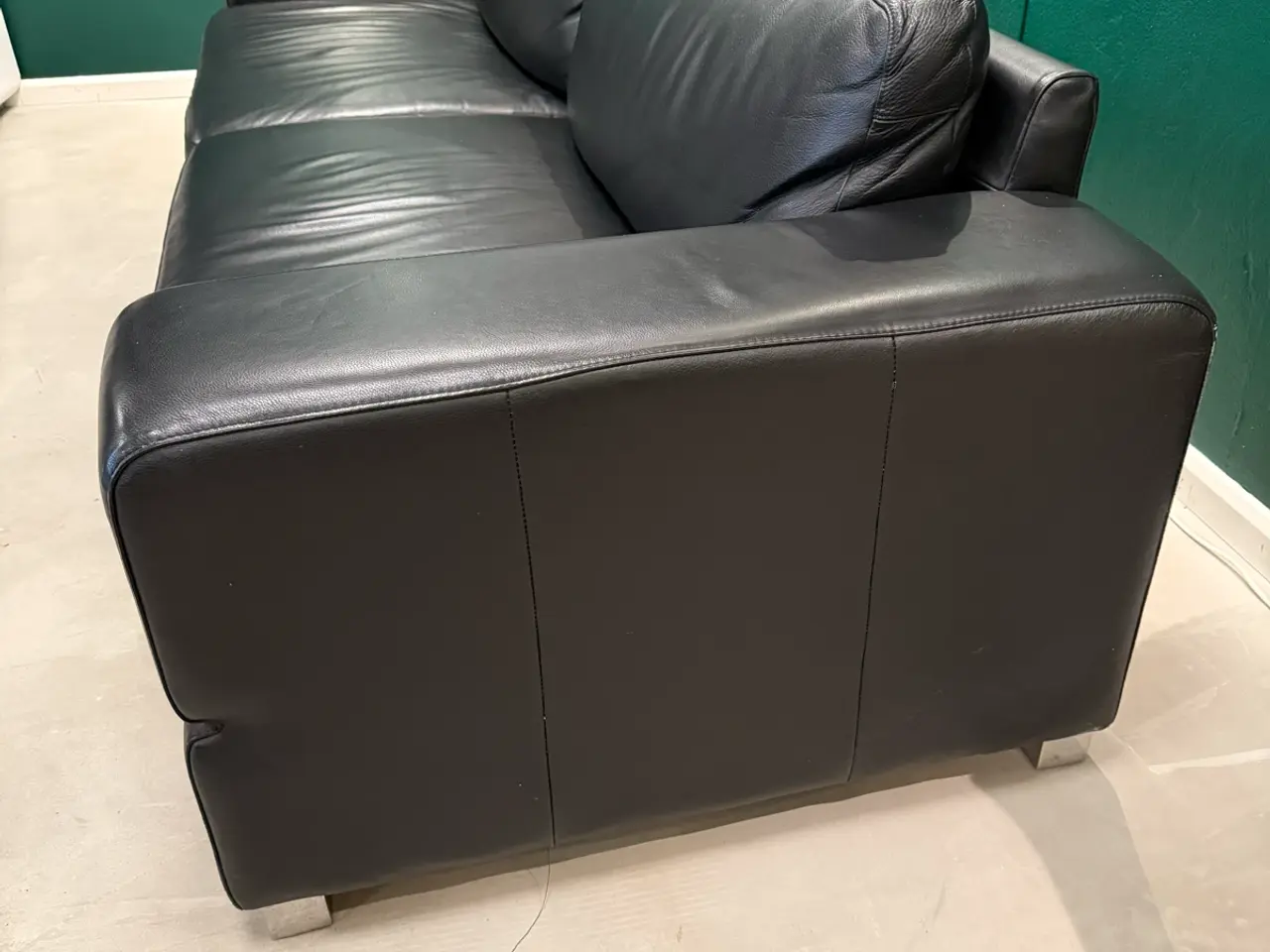 Billede 4 - Stor lædersofa (3–4 pers.) – 3 stk. haves