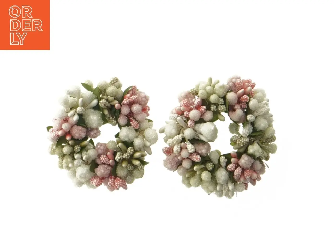 Billede 1 - Kunstige blomster lys kranse (str. Ø 6 cm)