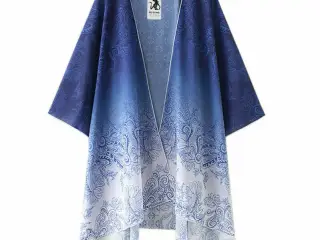 Kimino med sjalsmønster, dejlig stor og luftig .XL