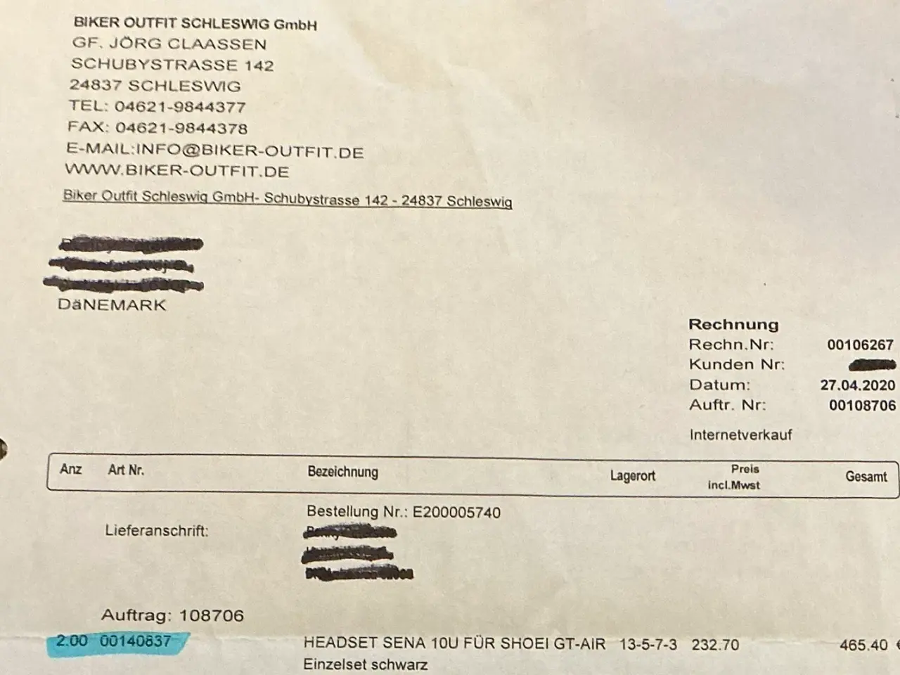 Billede 5 - HEADSÆT TIL SHOEI GT-AIR STYRTHJELME.