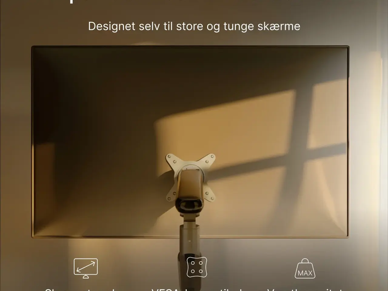 Billede 3 - DESKTRONIC Skærmholder ny uåbnet.