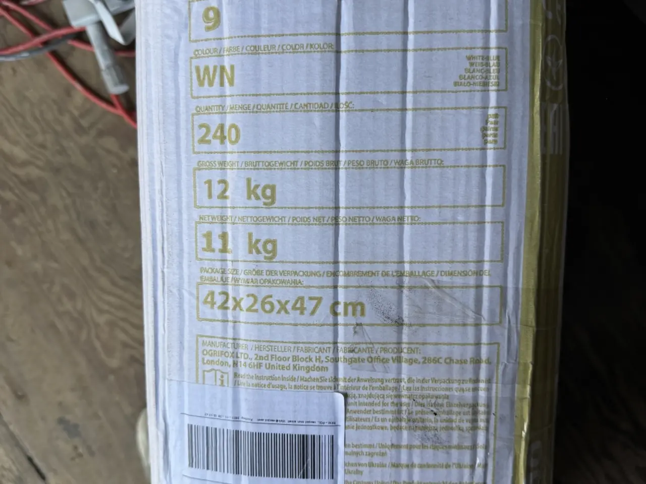 Billede 8 - Arbejdshandsker blå/hvid 1 kasse 240 par str. 9