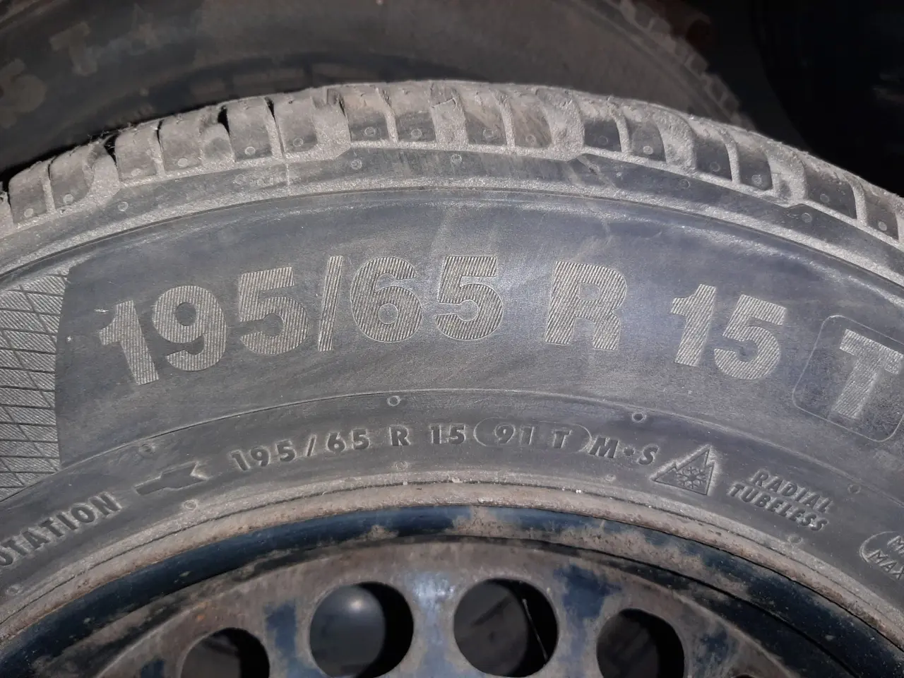 Billede 1 - Vinterdæk med 5 huls fælge 195/65-15 Audi A4/WV