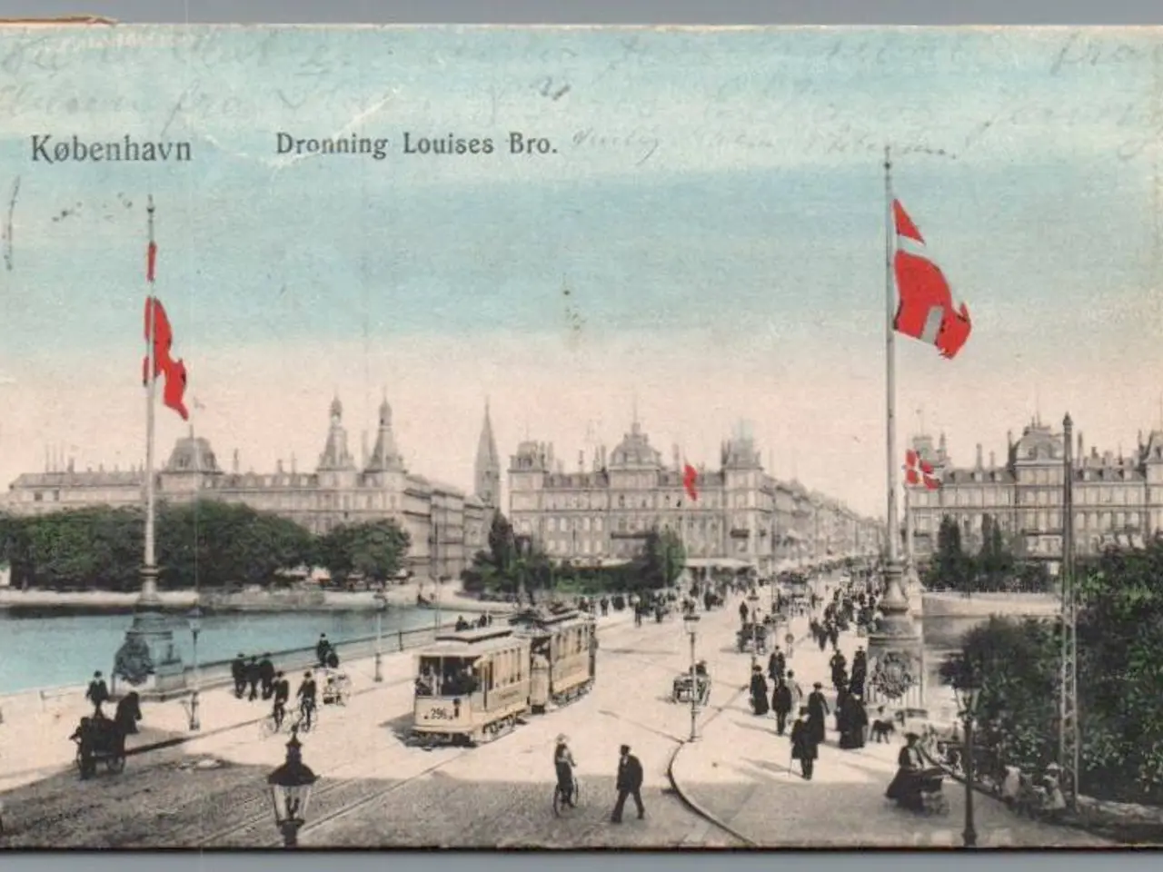 Billede 1 - København - Dronning Louises Bro - Postkort - Brugt