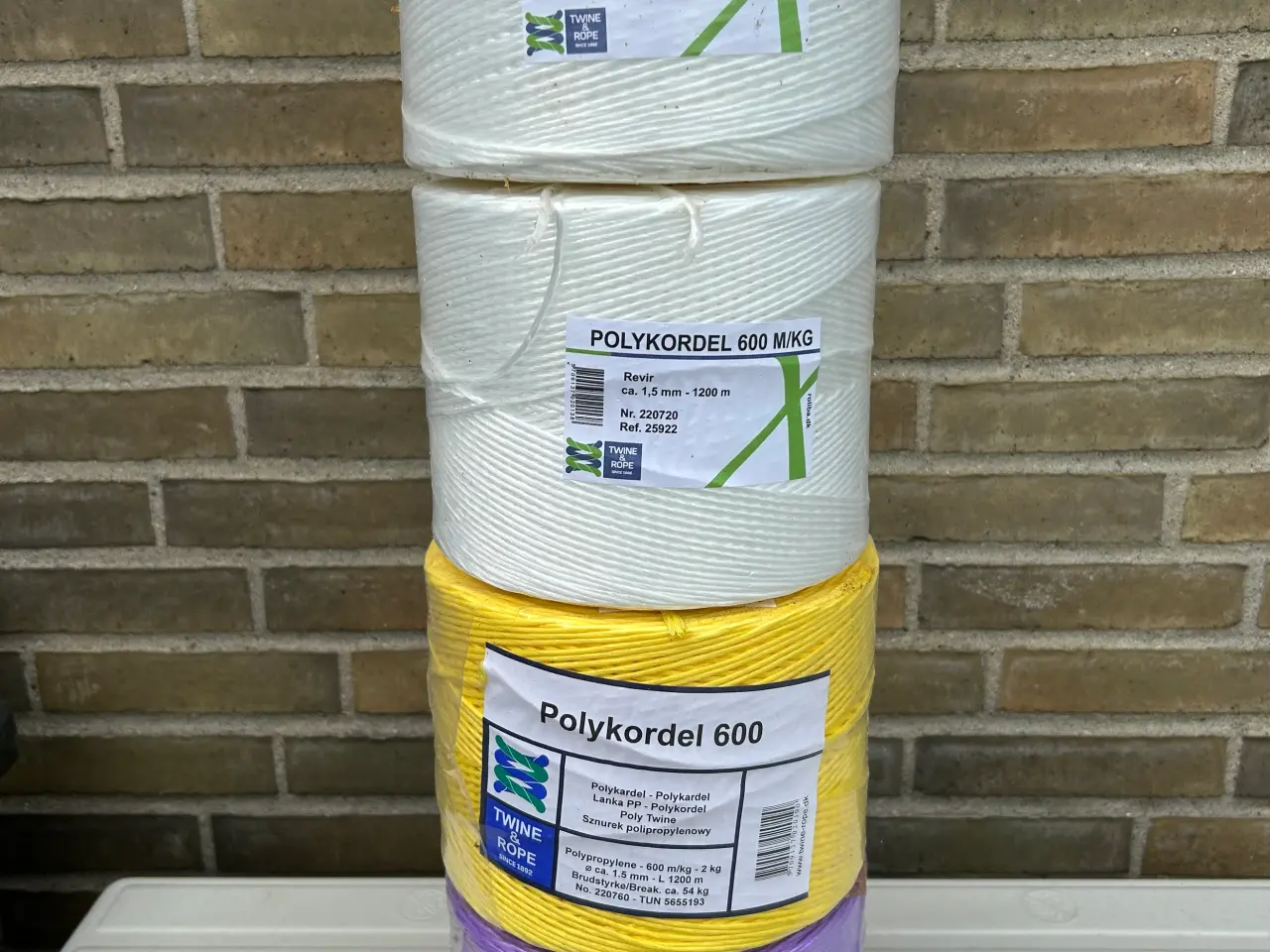 Billede 1 - Polycordel 1200m i rulle brudstyrke 54kg
