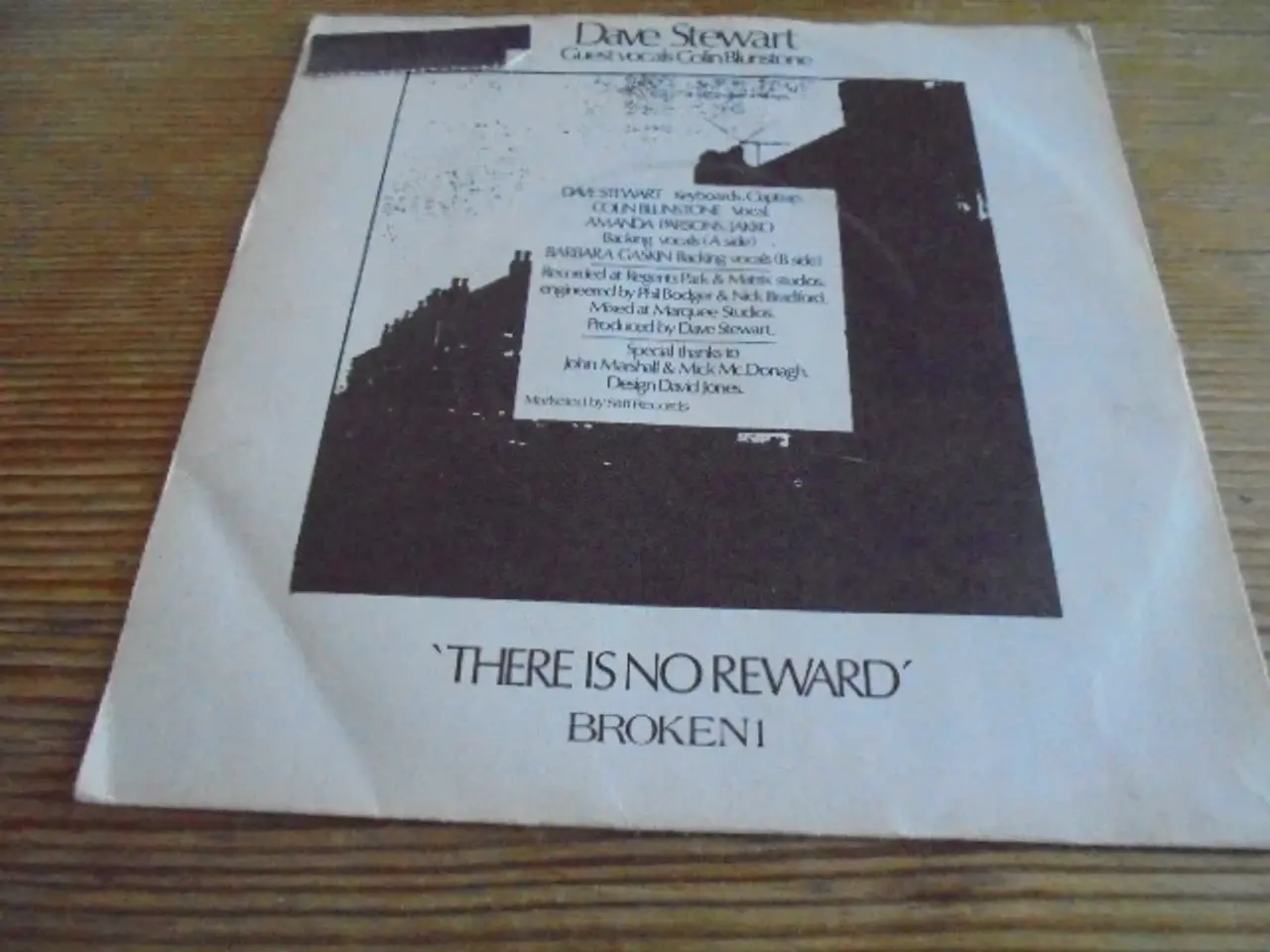 Billede 2 - Single: Dave Stewart – What becomes of the Broken