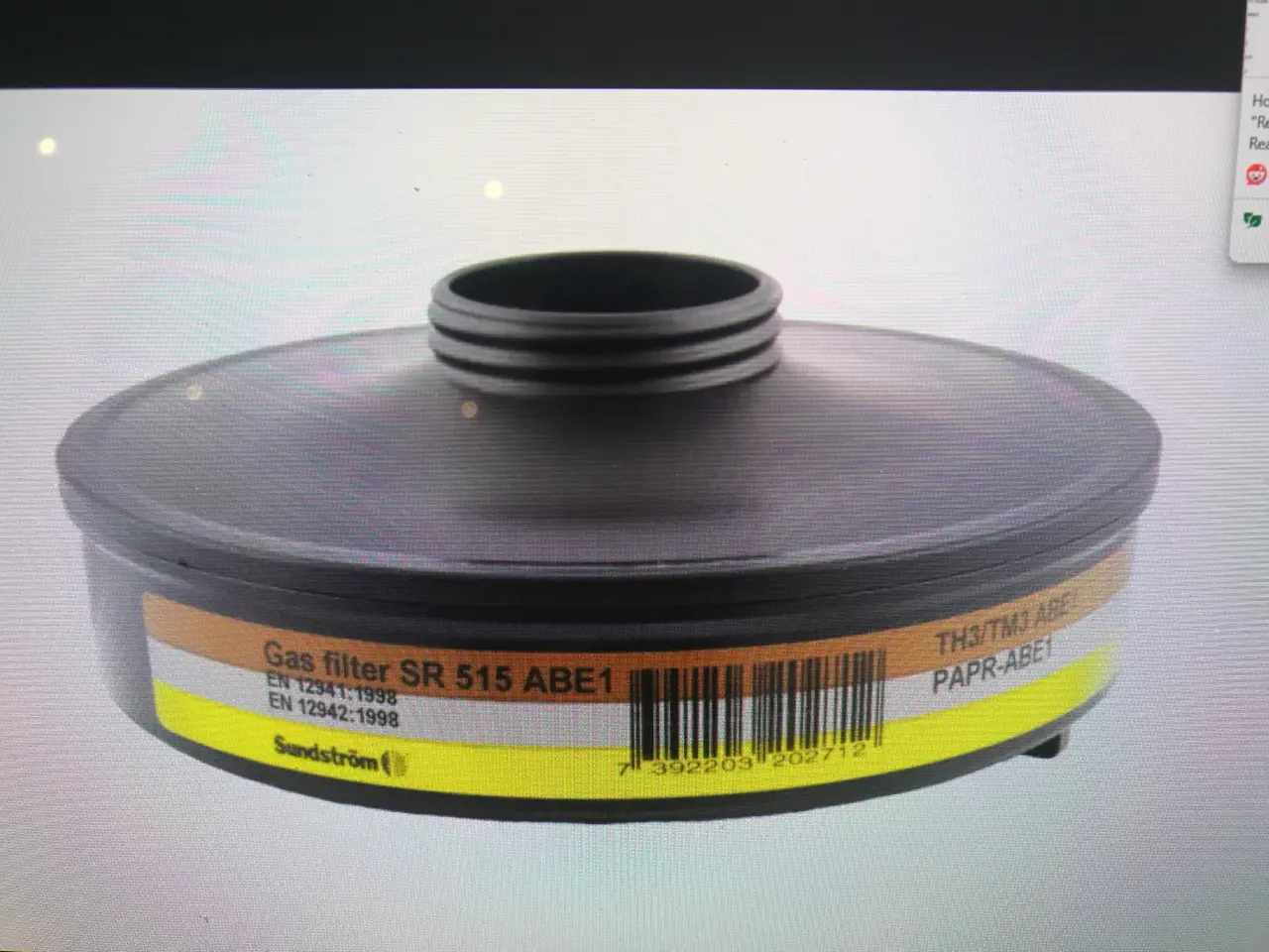 Billede 1 - Sundstrøm Sr 515/597Maler gas filter pris 2stk