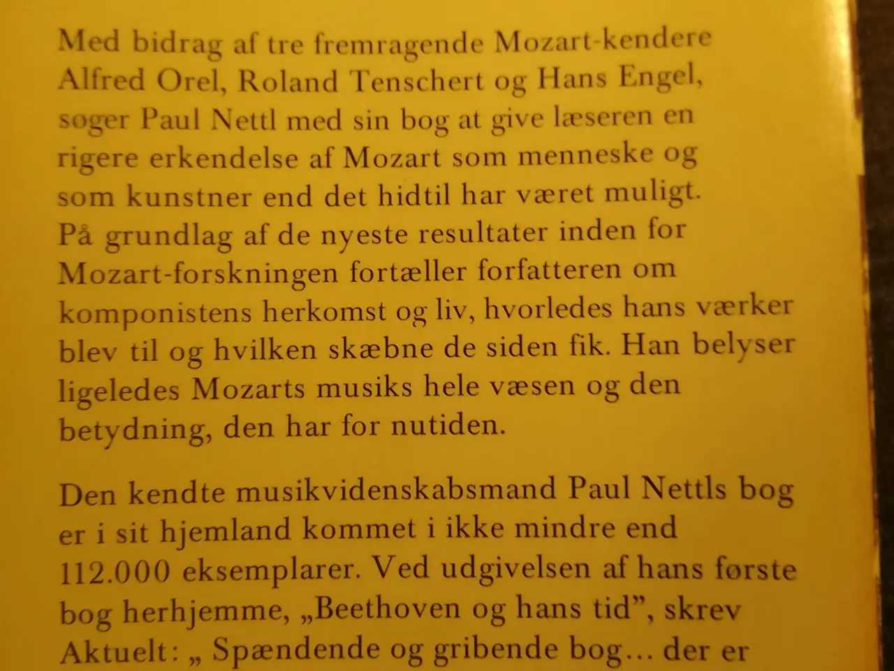 Billede 2 - Paul Nettl: W. A. Mozart. 1756-1791.