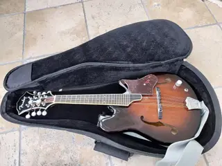 Fender mandolin med indbygget pick-up.