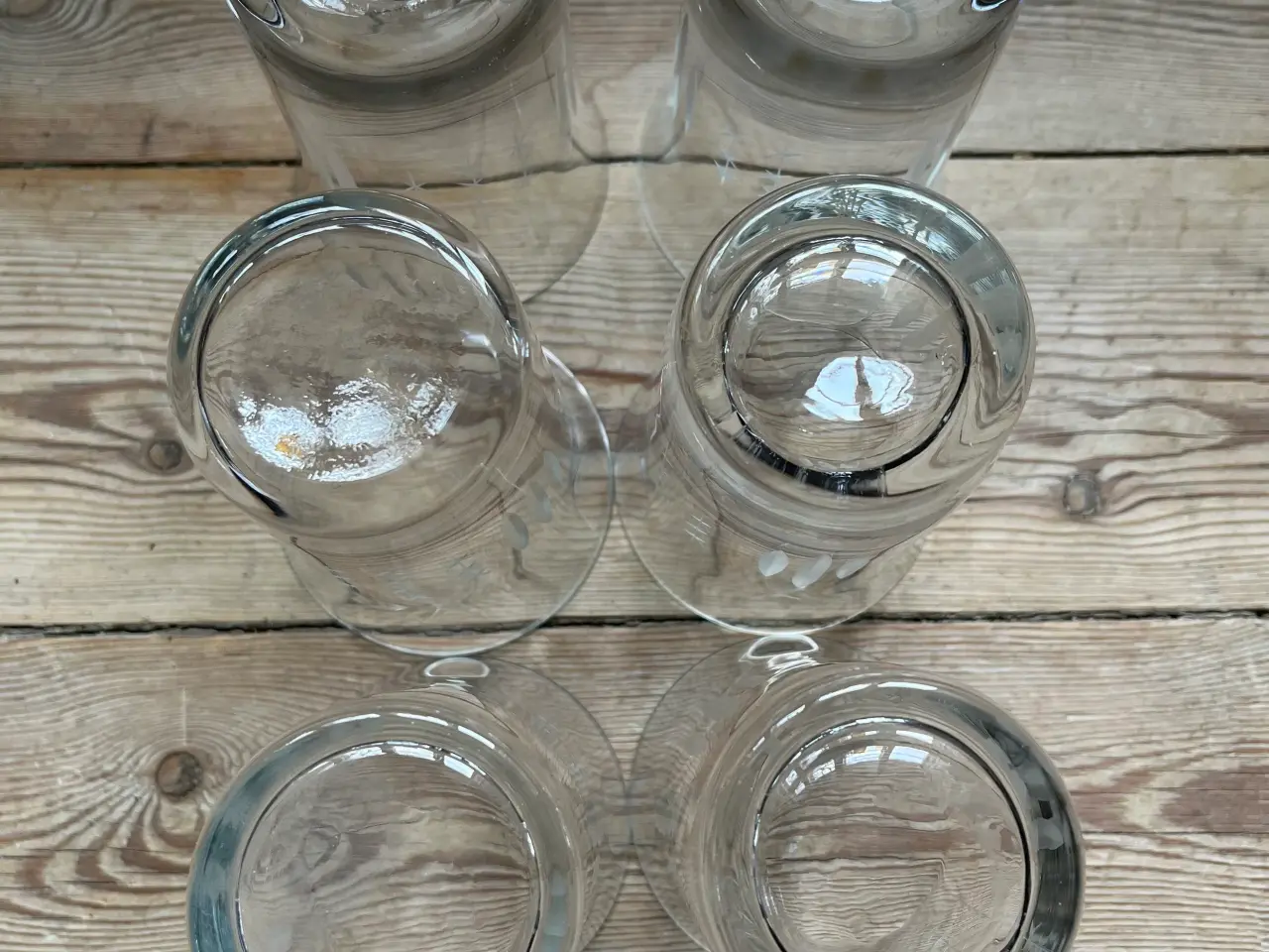 Billede 5 - 6 Nordlys ølglas / vandglas, lyngby glasværk