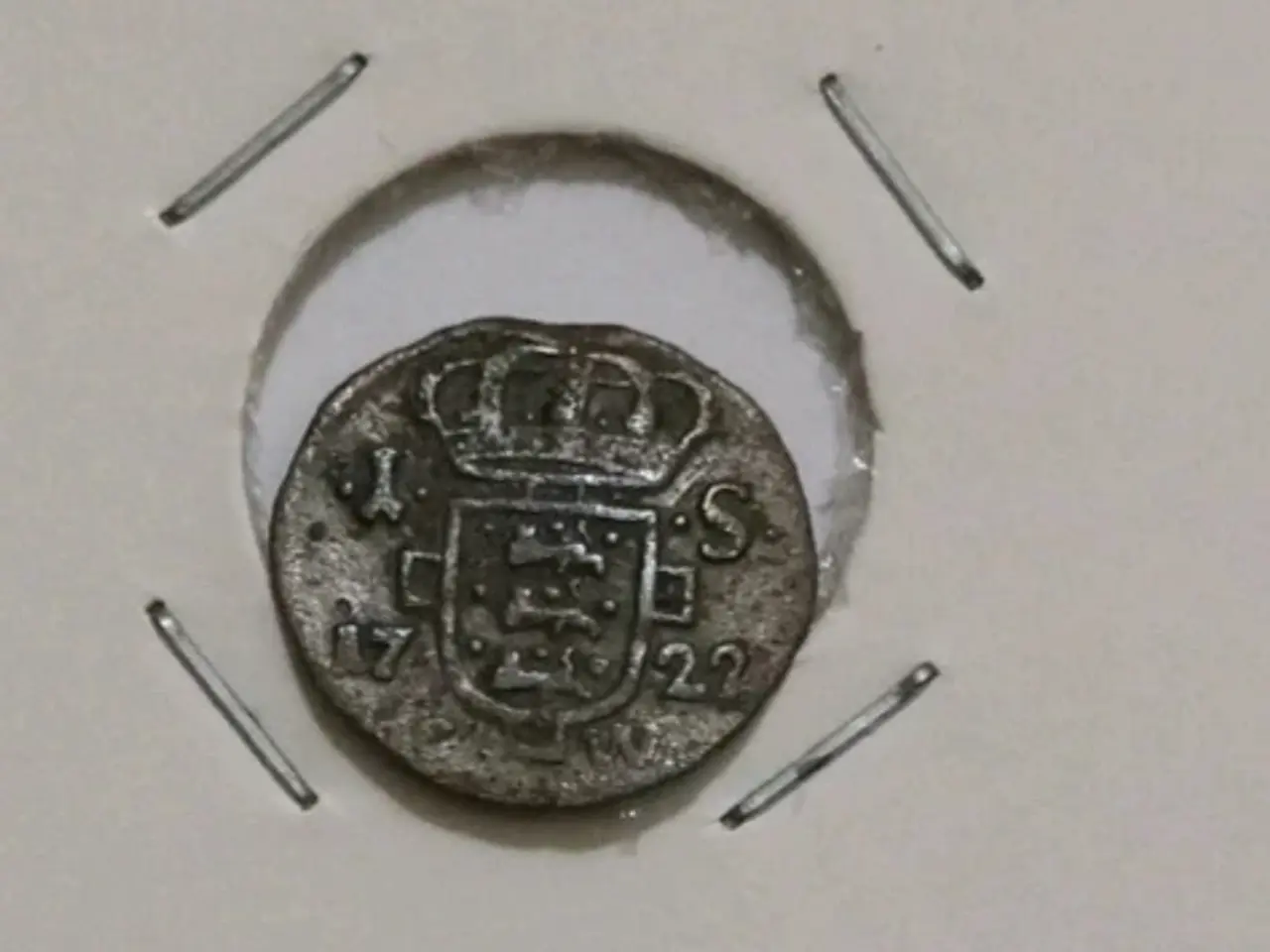 Billede 1 - Dansk skilling 1722