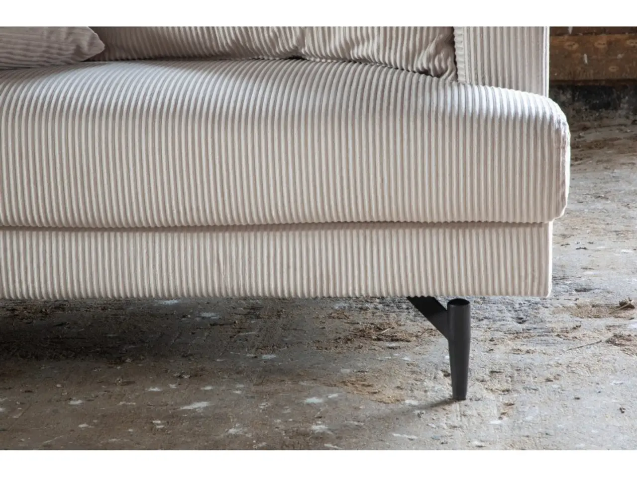 Billede 13 - Sofia 3 personers Sofa  - Beige Fløjl
