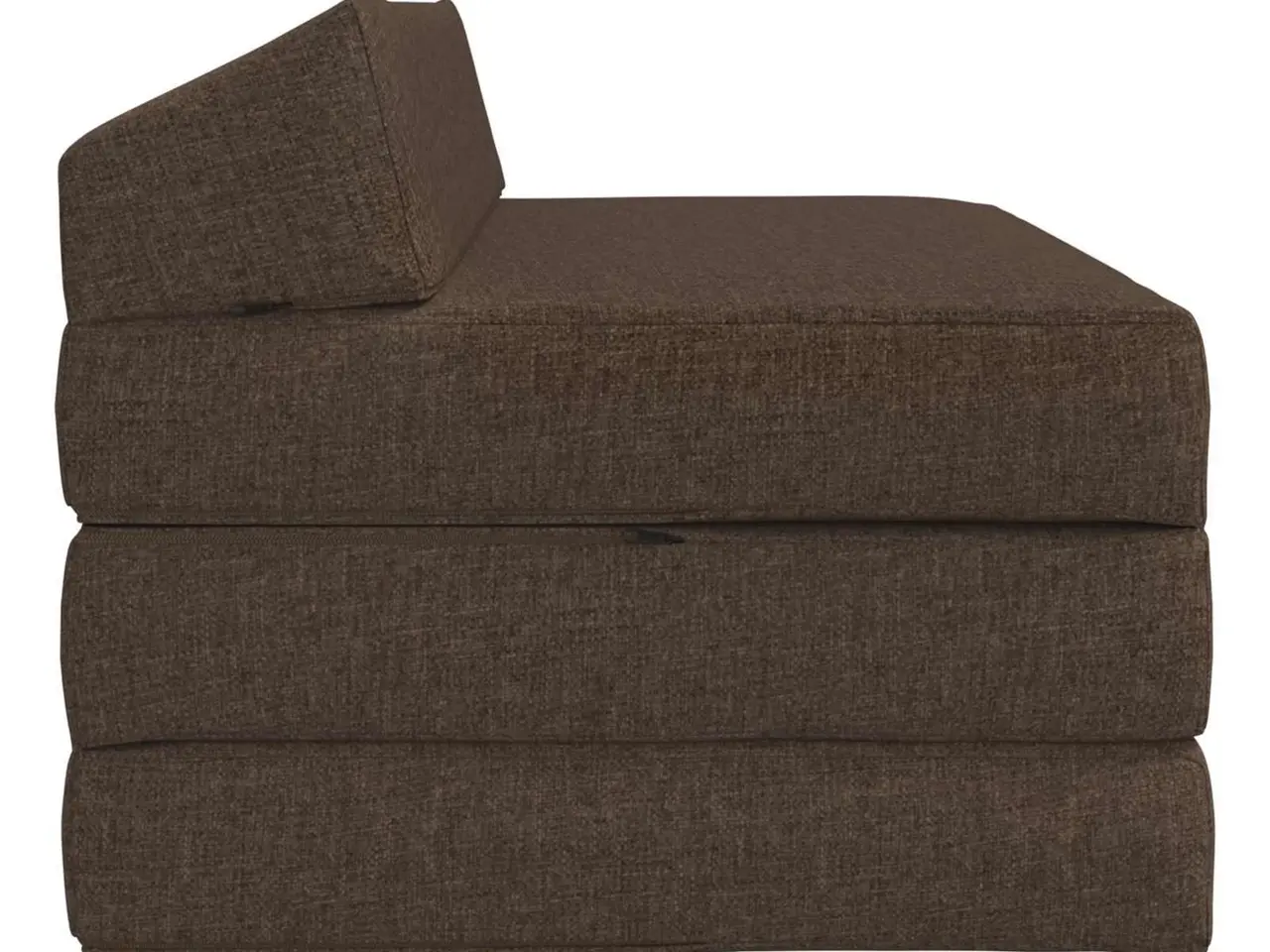 Billede 3 - Foldbar sovesofa i stof - gråbrun 120 × 60 × 49 cm