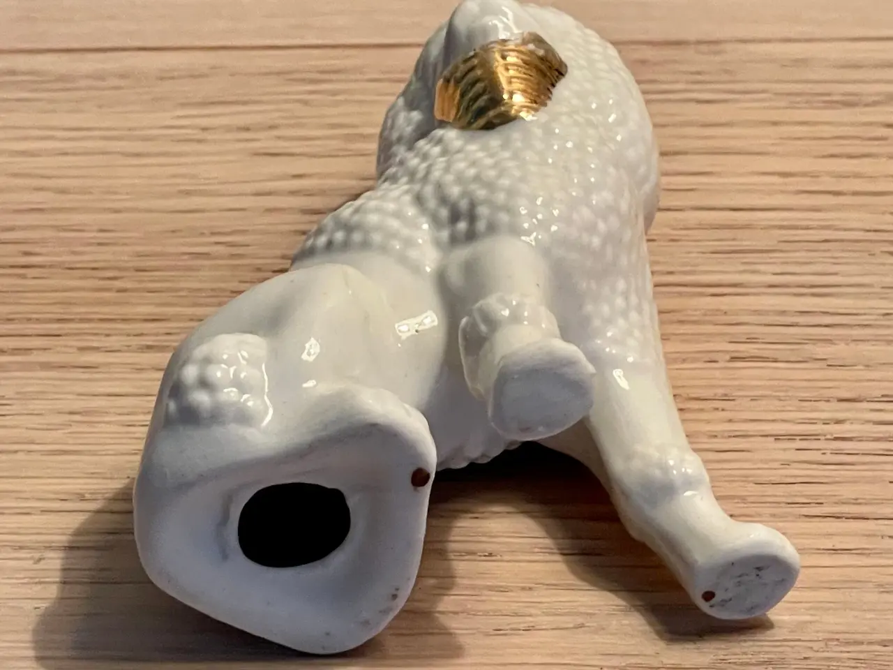 Billede 5 - Antik puddelfigur af porcelæn