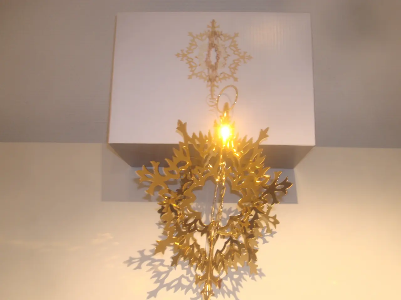 Billede 2 - TOPSTJERNE GEORG JENSEN forgyldt, original kasse, 