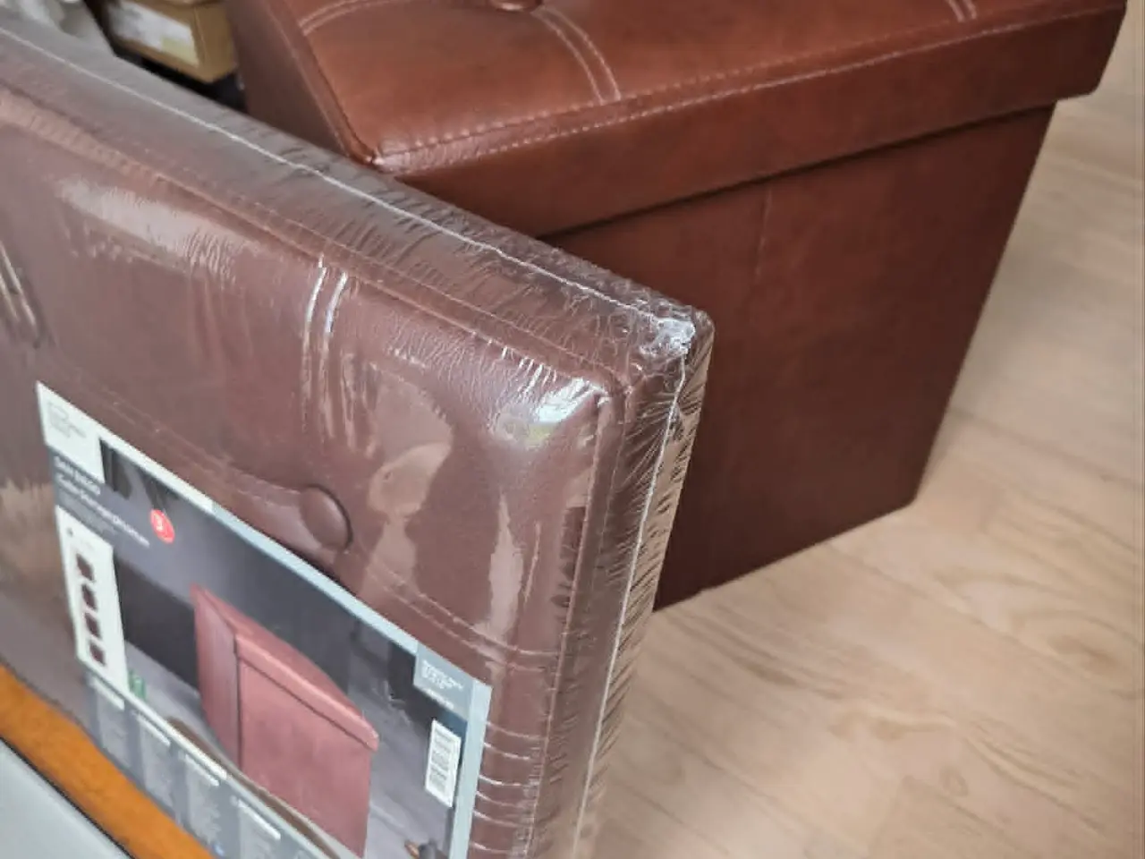 Billede 1 - 2 stk. Opbevaringspuf | Cube Storage Ottoman