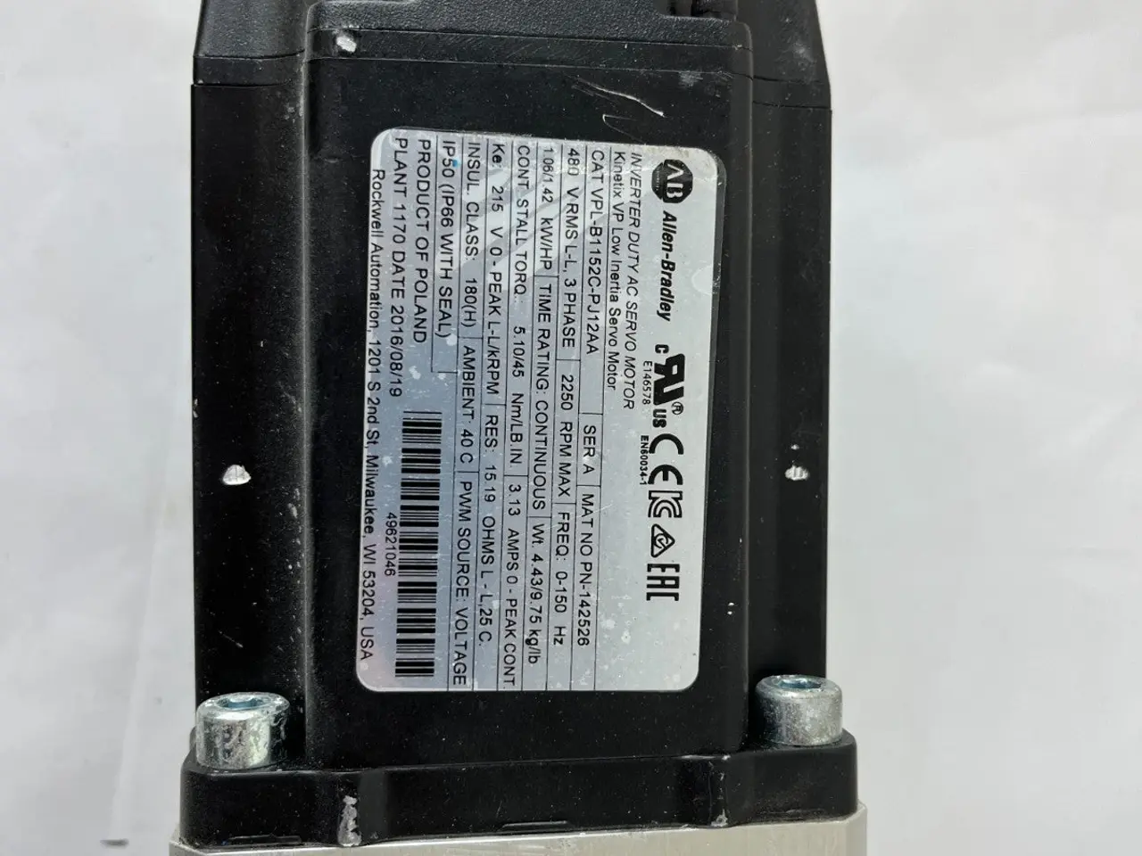 Billede 3 - Allen-Bradley MPL-B1520F-SJ24AA servomotor Gearbox