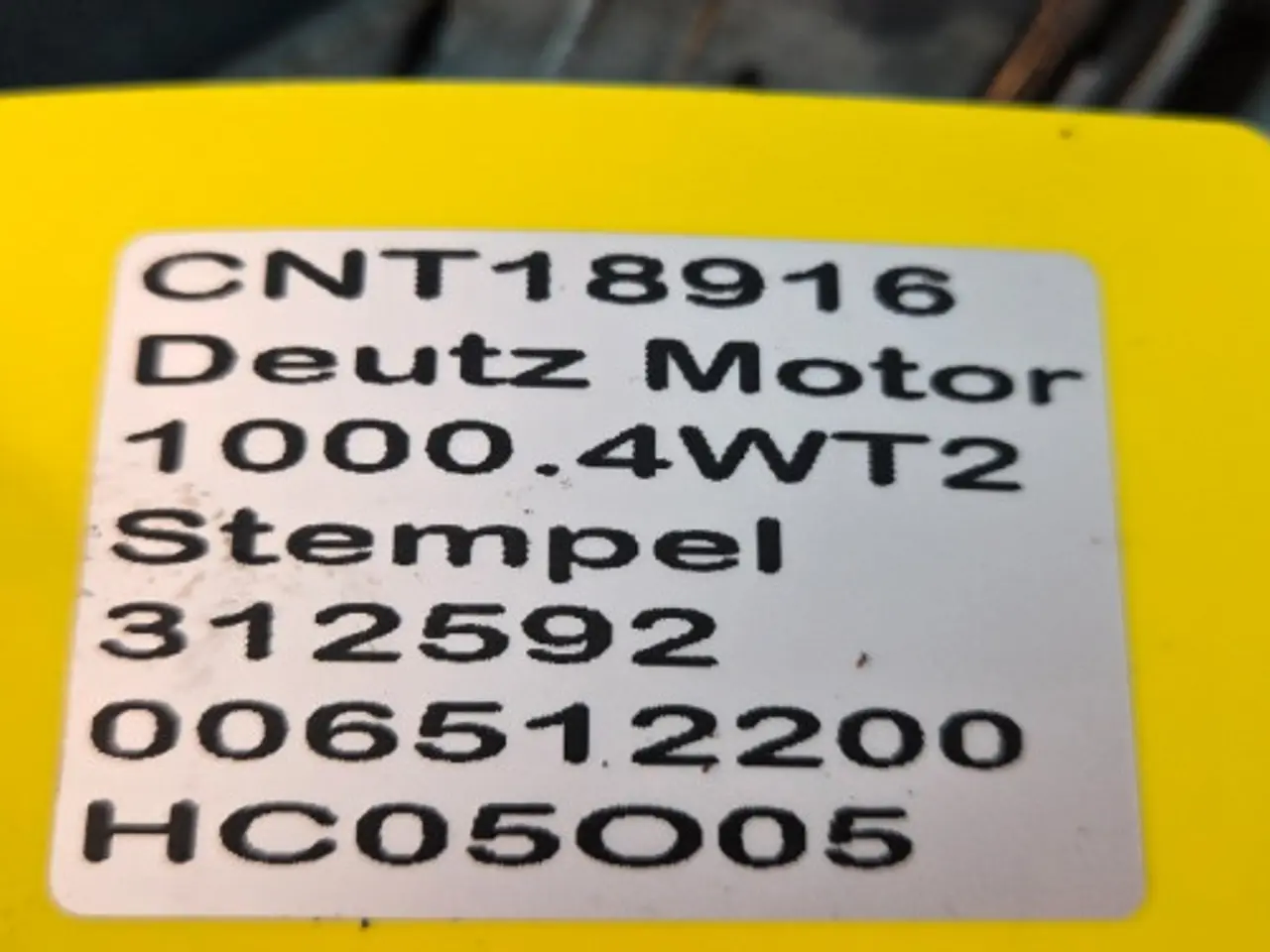 Billede 14 - Deutz 1000.4WT2 Stempel 006512200
