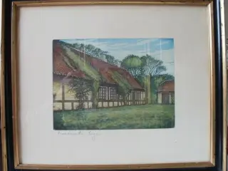 Radering af Hans Kruuse. Skagen