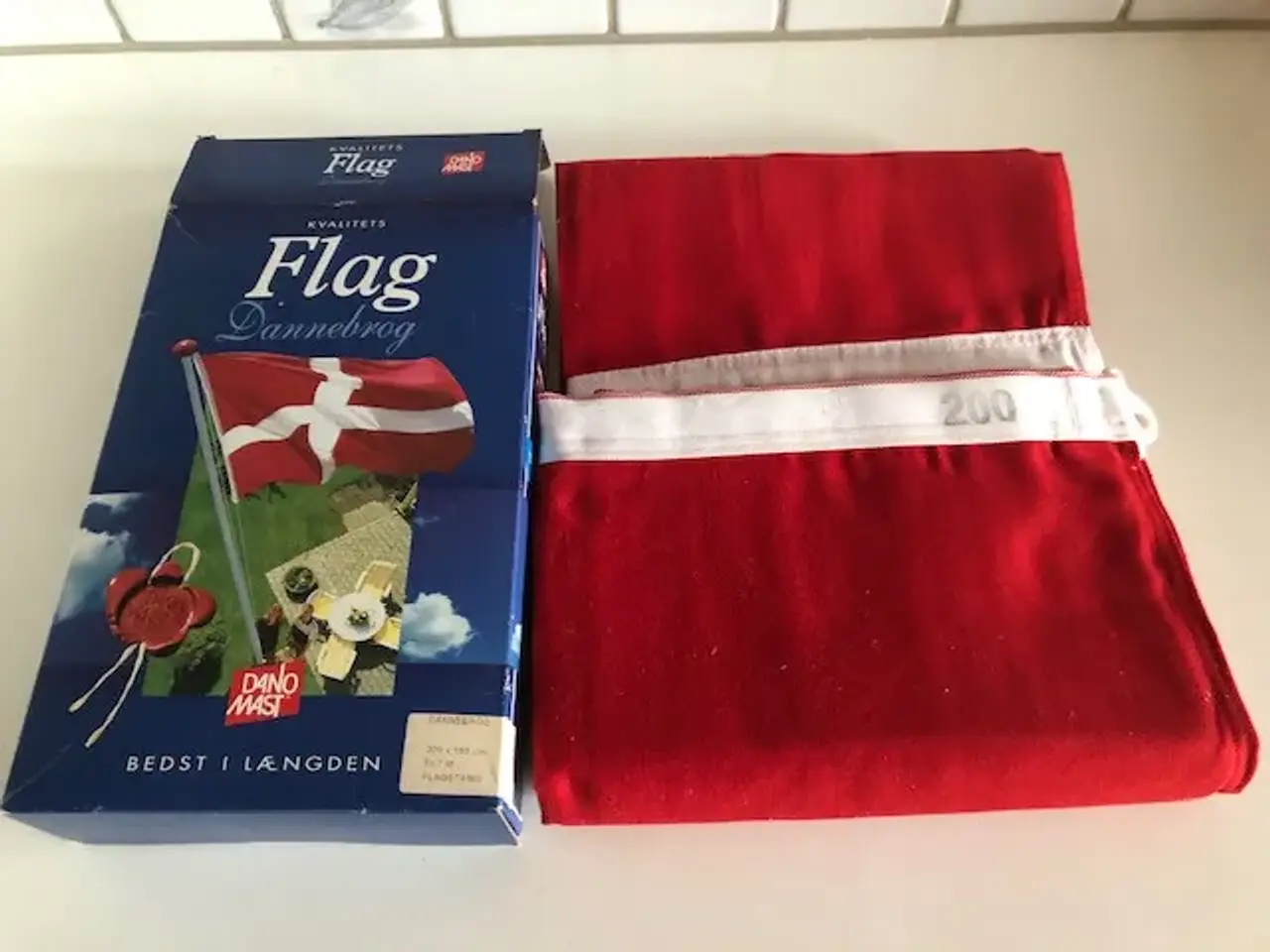 Billede 1 - Dannebrogsflag til 7 m stang