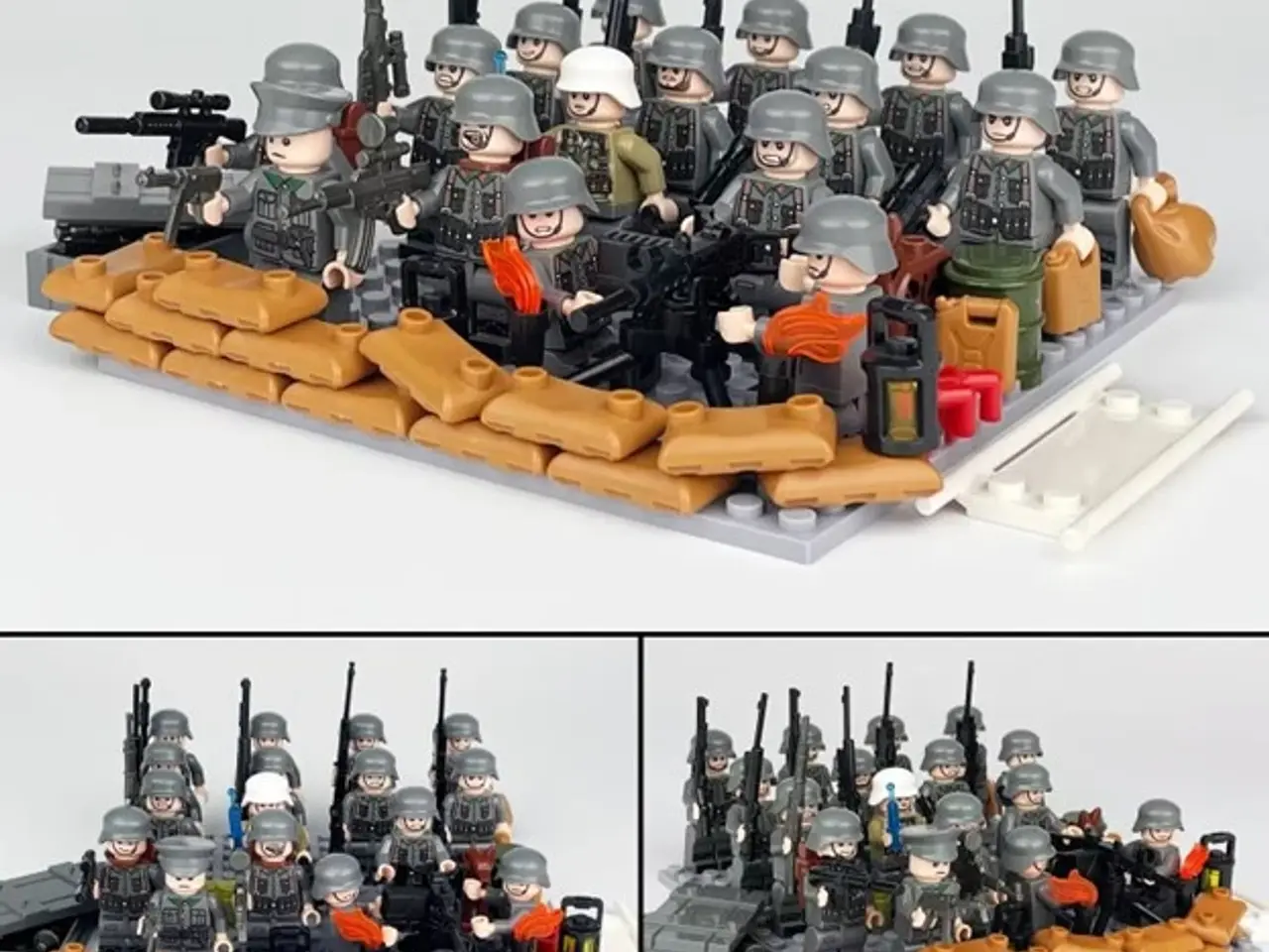 Billede 2 - Tyskland WW2 sæt med 16 soldater og ekstraudstyr