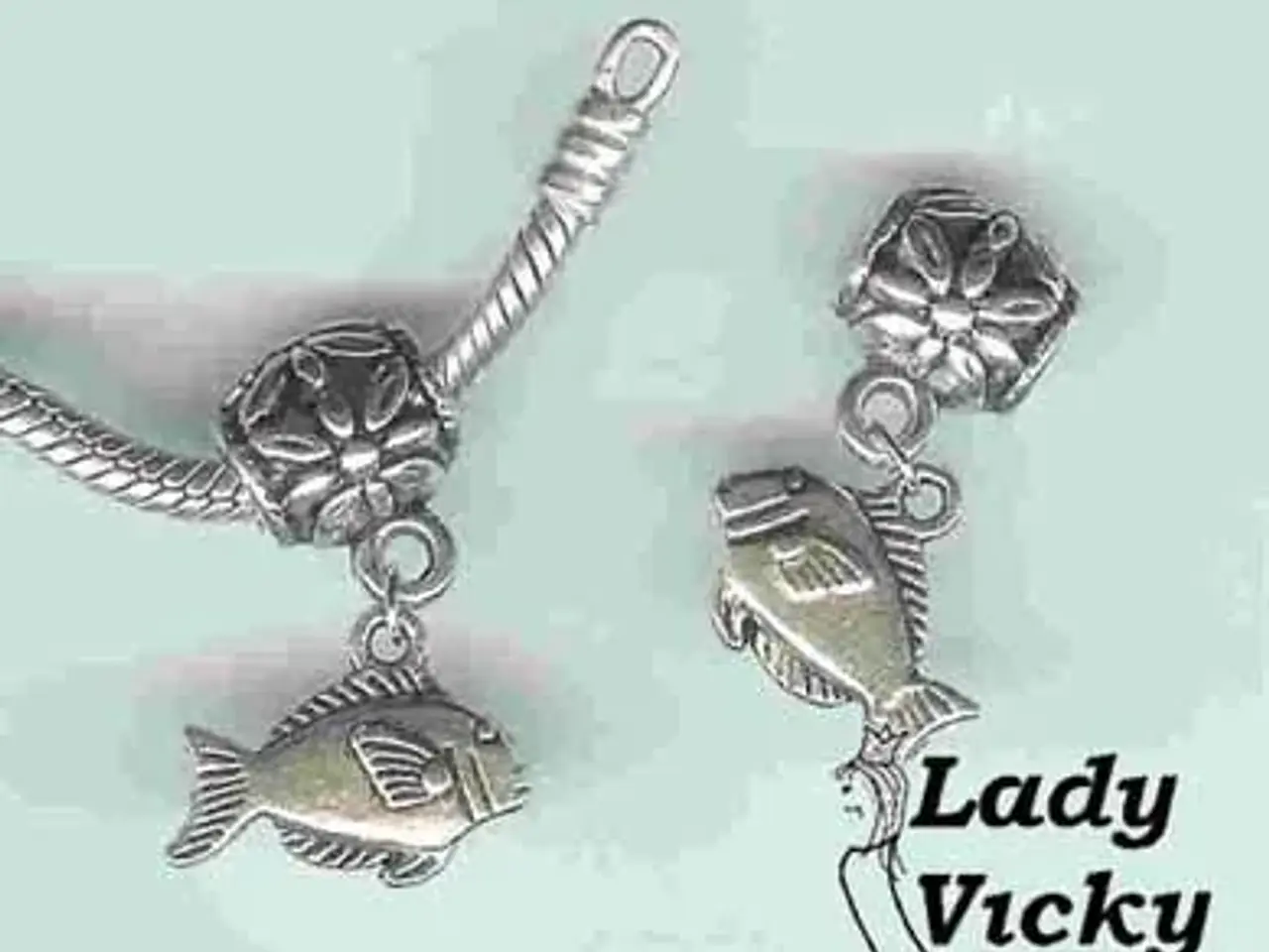 Billede 5 - CHARMS MED FISK # DIY # Smykkedele #