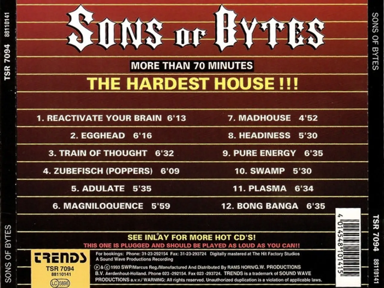 Billede 2 - Sons Of Bytes – Sons Of Bytes – CD