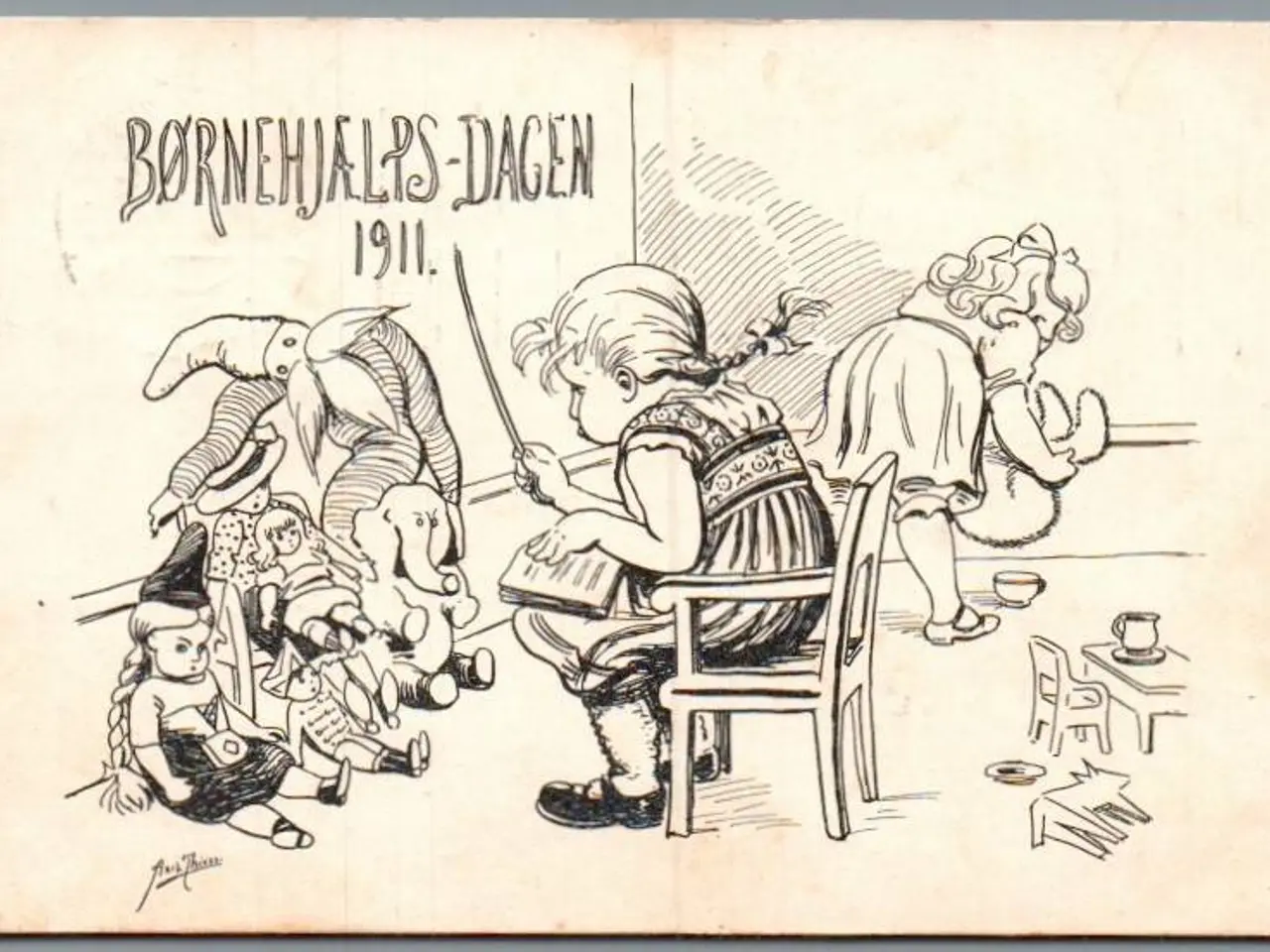 Billede 1 - Børnehjælpsdagen 1911 - Postkort - Brugt