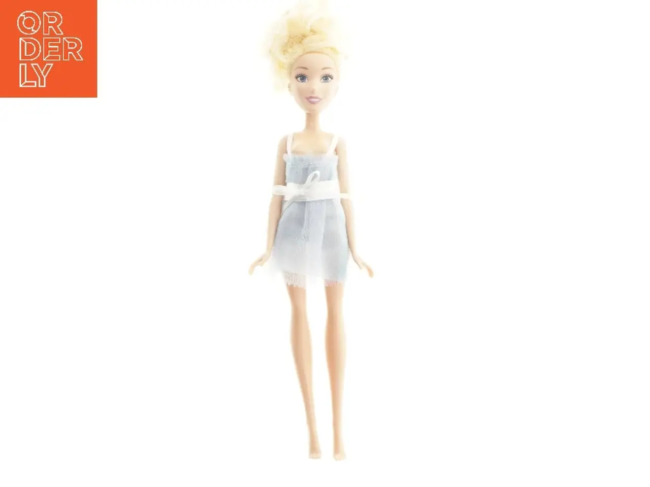 Billede 1 - Barbie dukke med blå kjole (str. 30,5 cm)