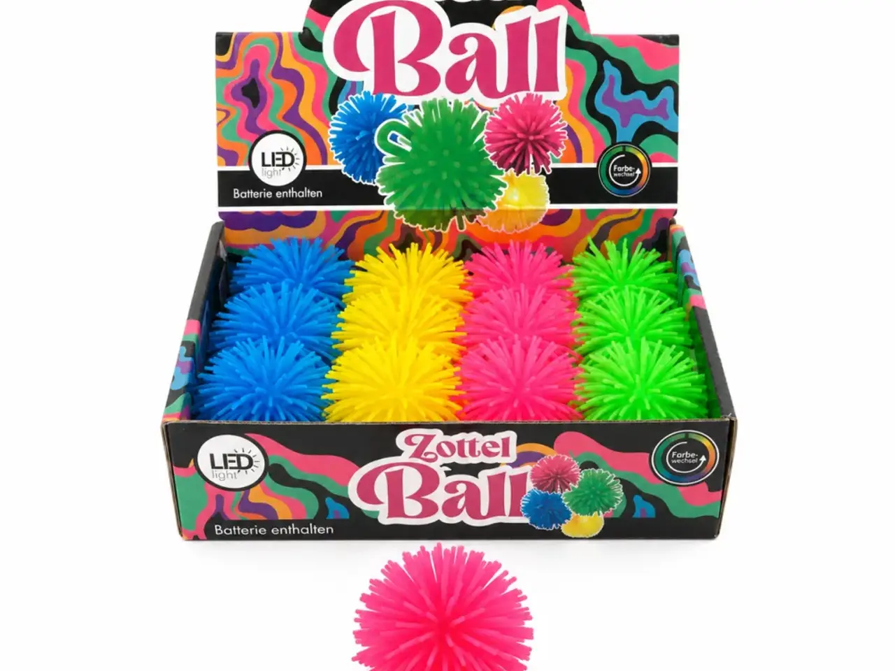 Billede 1 - 12 st LED light Zottel Ball