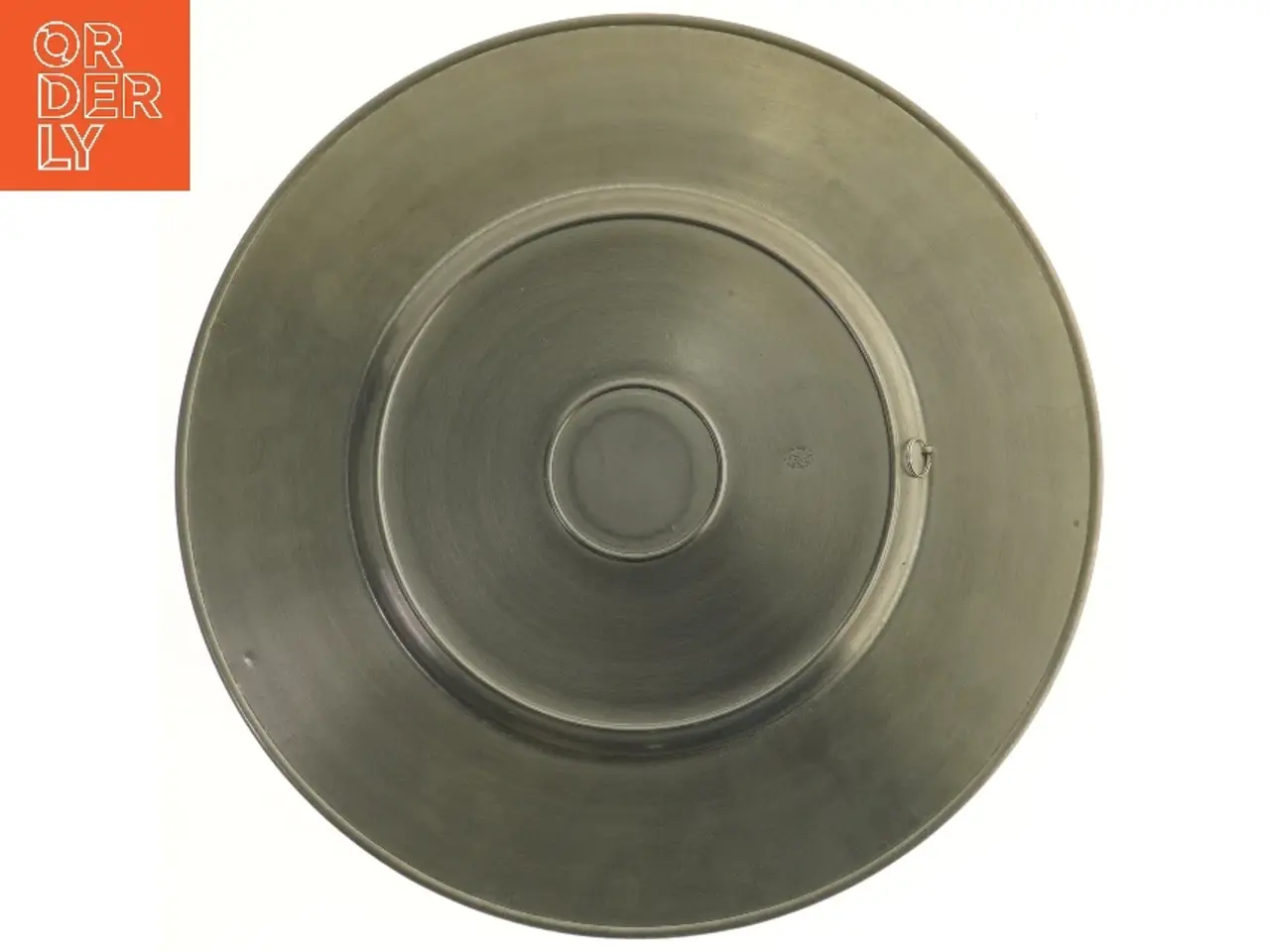 Billede 3 - Dekorativt metalfad med relief (str. Ø 40 cm)