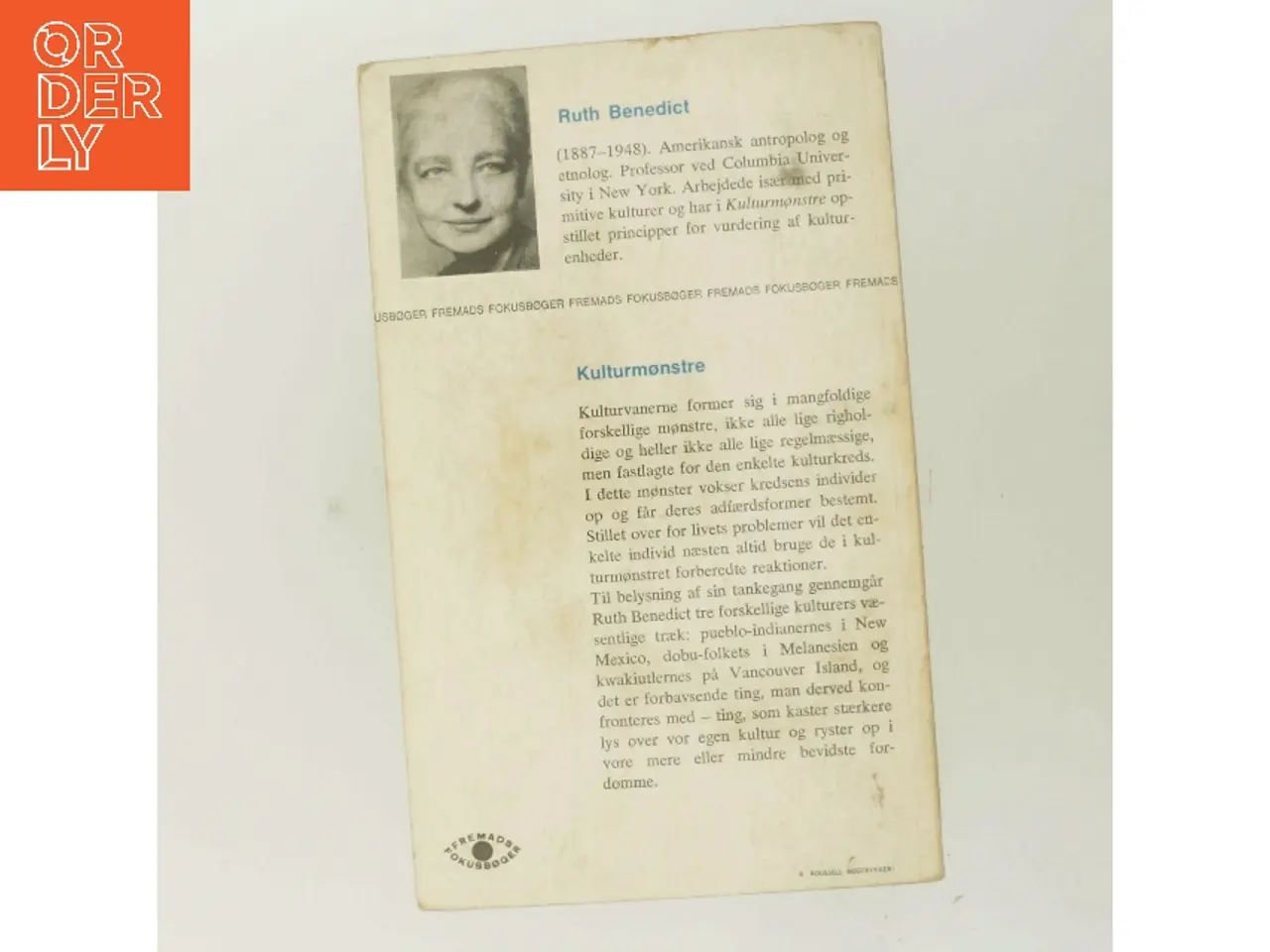 Billede 3 - Kulturmønstre af Ruth Benedict (Bog)