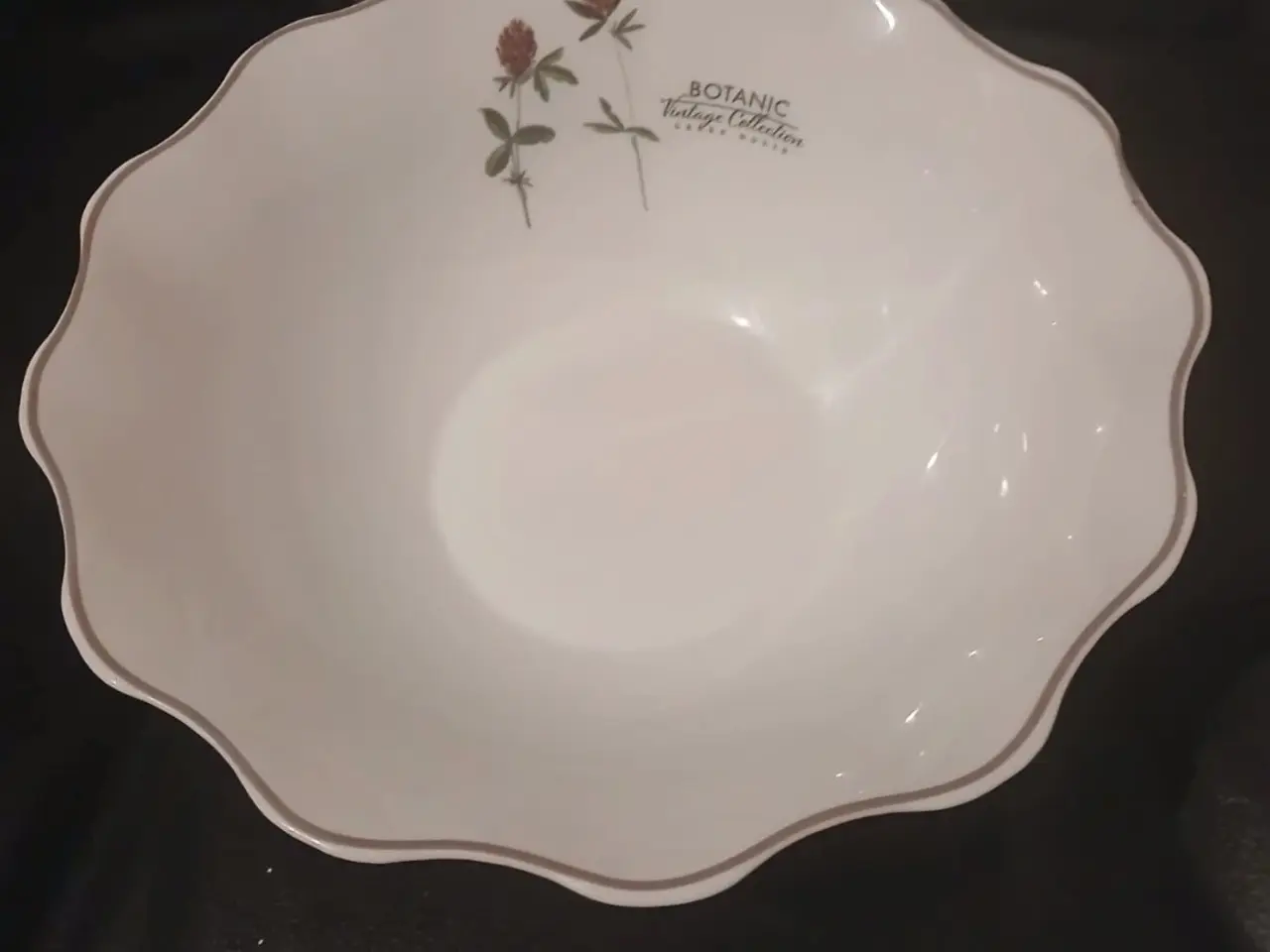 Billede 1 - Skål med blomster motiv