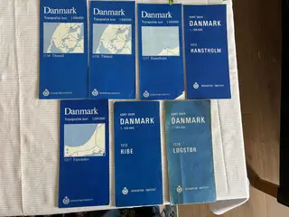 Topografisk kort 1:100 000 Danmark