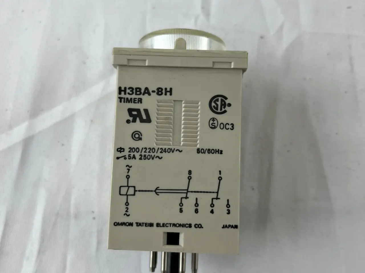 Billede 7 - Omron H3BA-8H Timer relæ 200-240VAC 0-5hrs 8-Pin