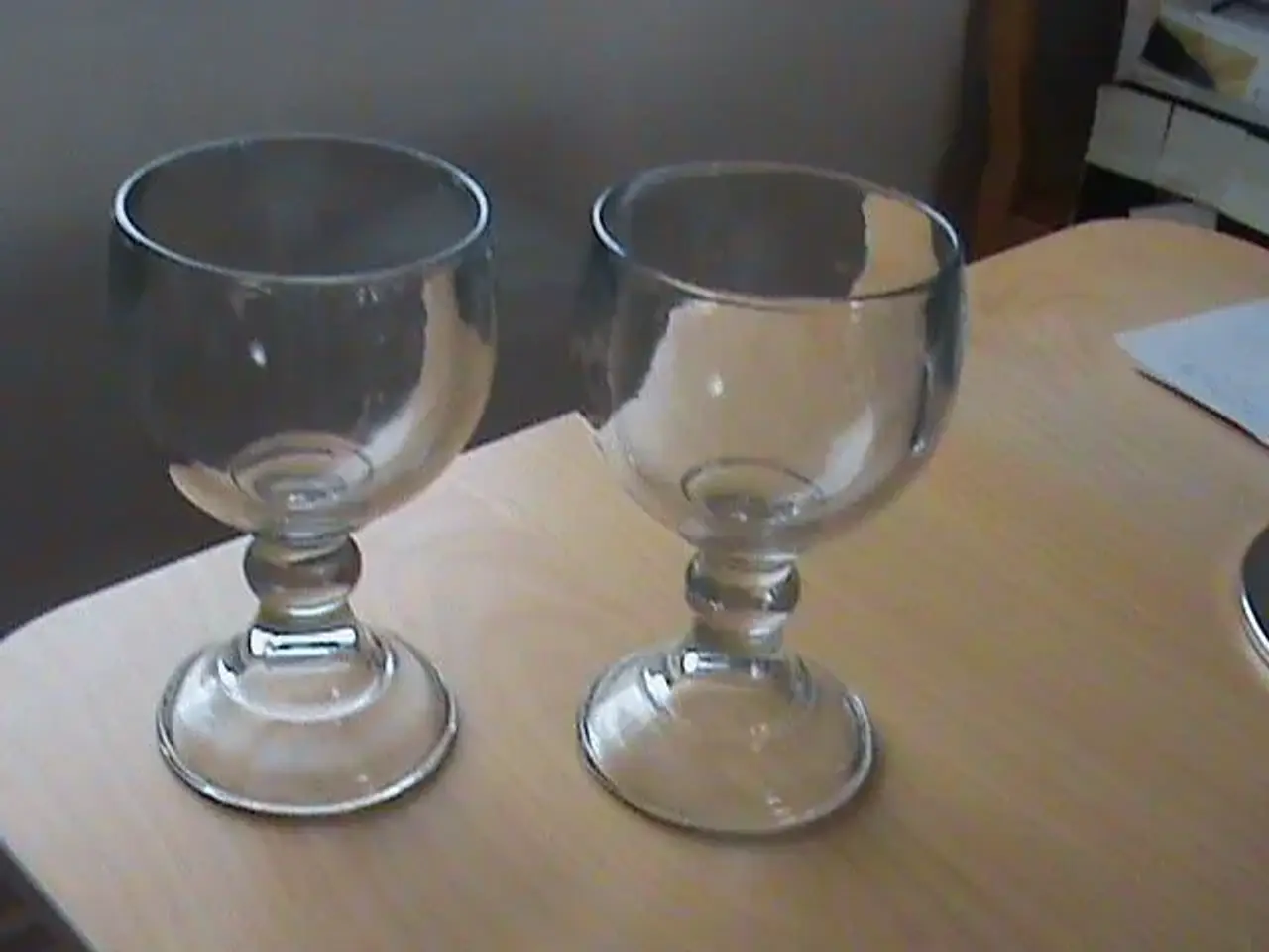 Billede 1 - Glas stager rund til lys/blomst