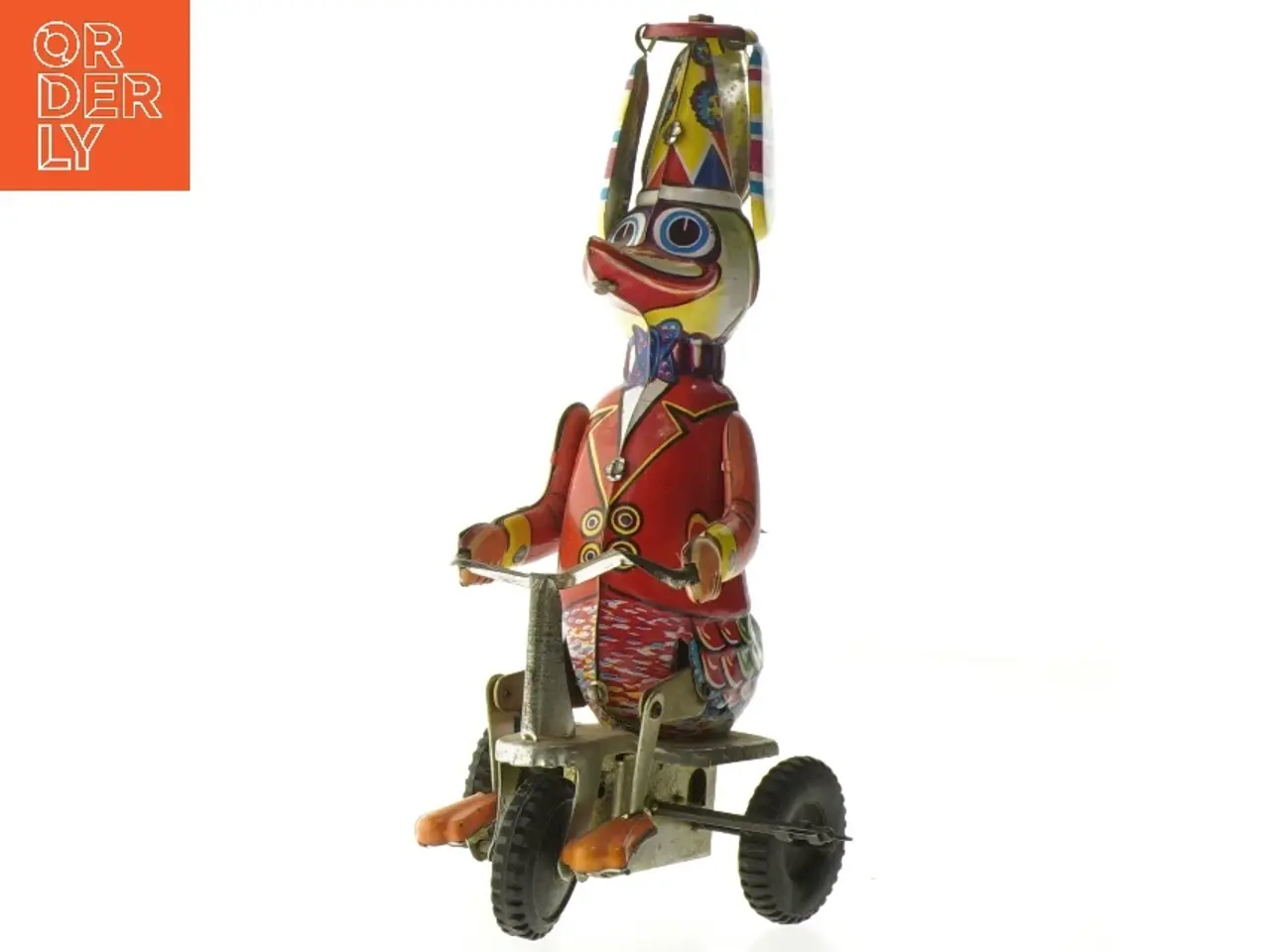 Billede 1 - Vintage blik legetøjsand på cykel fra BLIO (str. 20 cm)