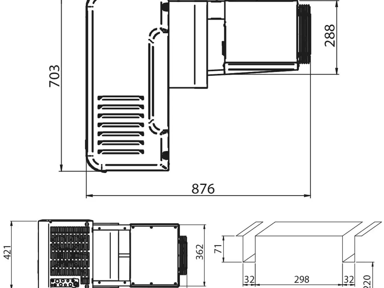 Billede 2 - Køleaggregat 11,9 m³ – 0,78 kW – T: -5 til +5 °C