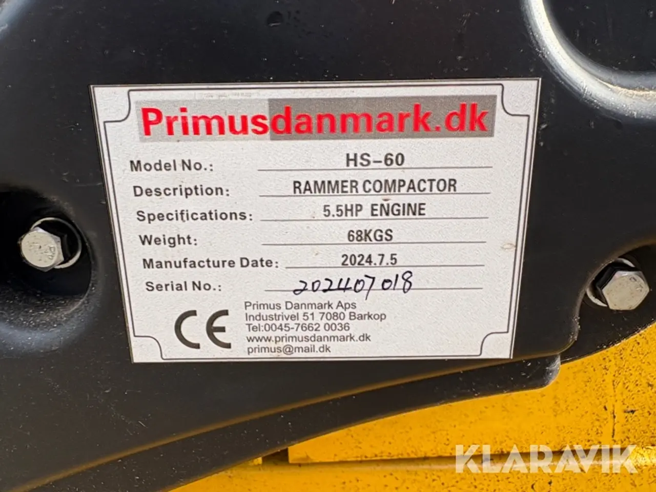 Billede 8 - Pladevibrator PrimusDanmark HS-60