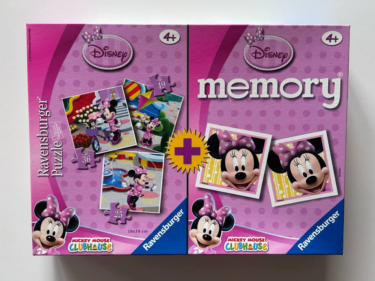 Billede 1 - Puslespil+vendespil, Ravensburger Minnie Mouse 4+