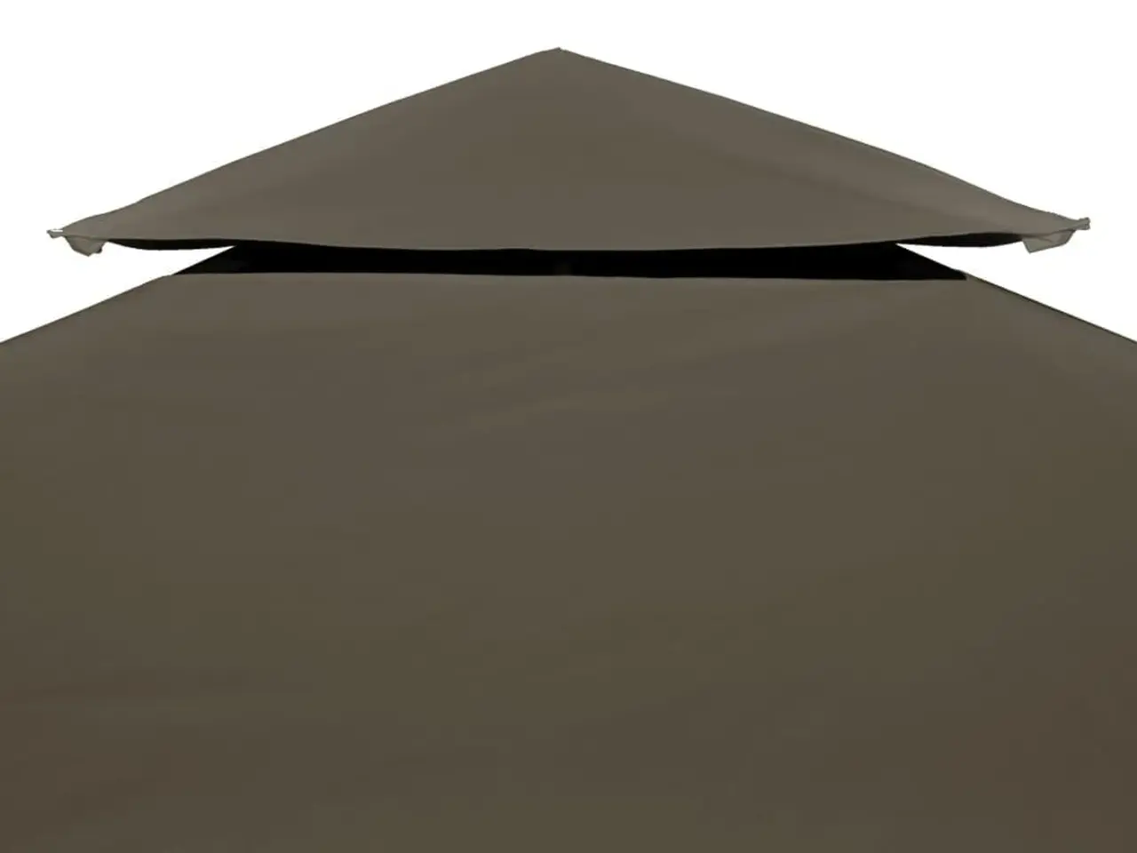 Billede 3 - Pavillontopdække i 2 lag 3×3 m - 310 g/m², gråbrun
