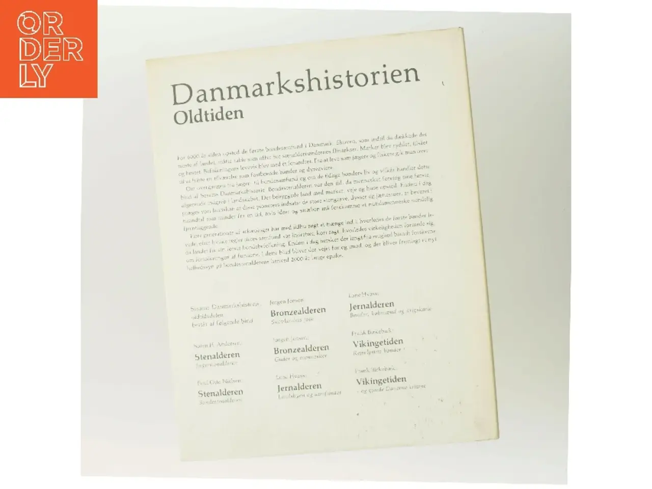 Billede 3 - Danmarkshistorien Oldtiden af Poul Otto Nielsen (Bog)
