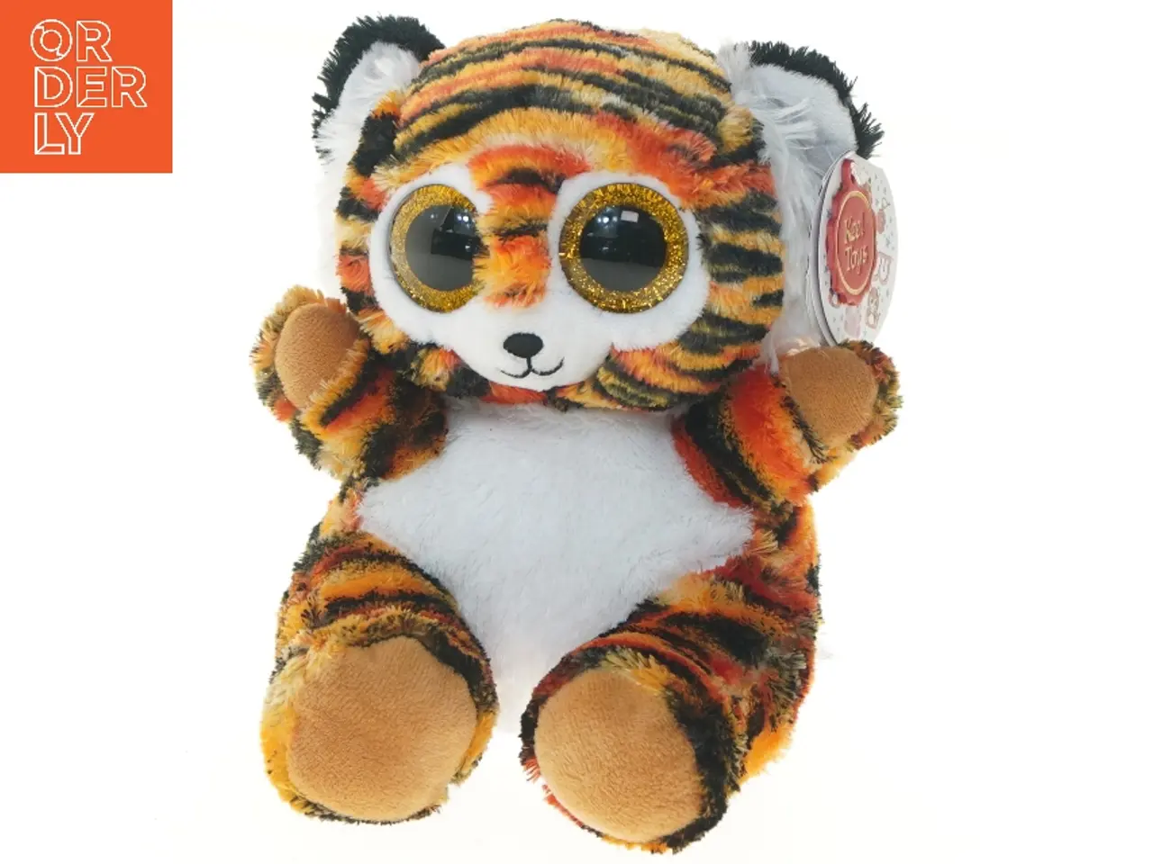 Billede 1 - Plys Tiger Tøjdyr (str. 22 cm)
